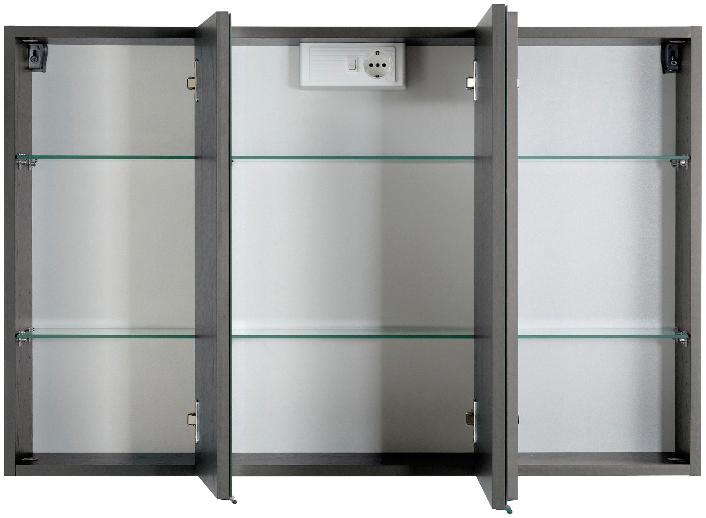 welltime Spiegelschrank »Texas«, Breite 90 cm, mit LED-Beleuchtung