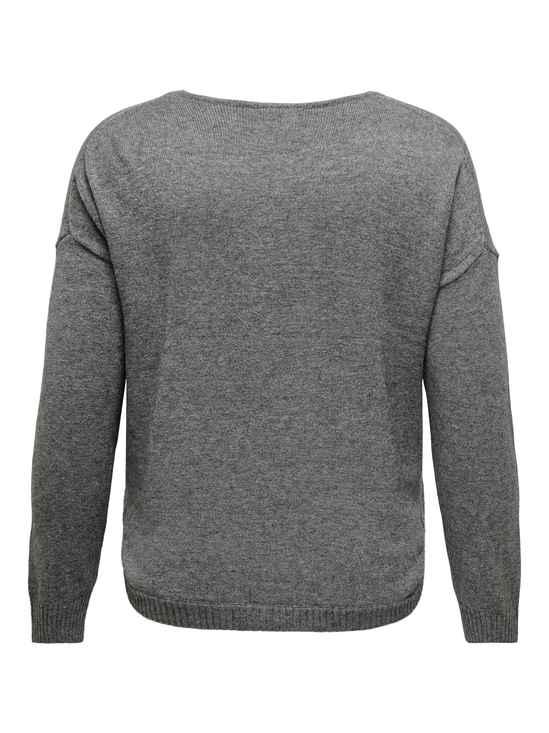 ONLY CARMAKOMA V-Ausschnitt-Pullover »CARMARGARETA LS PULLOVER KNT NOOS«