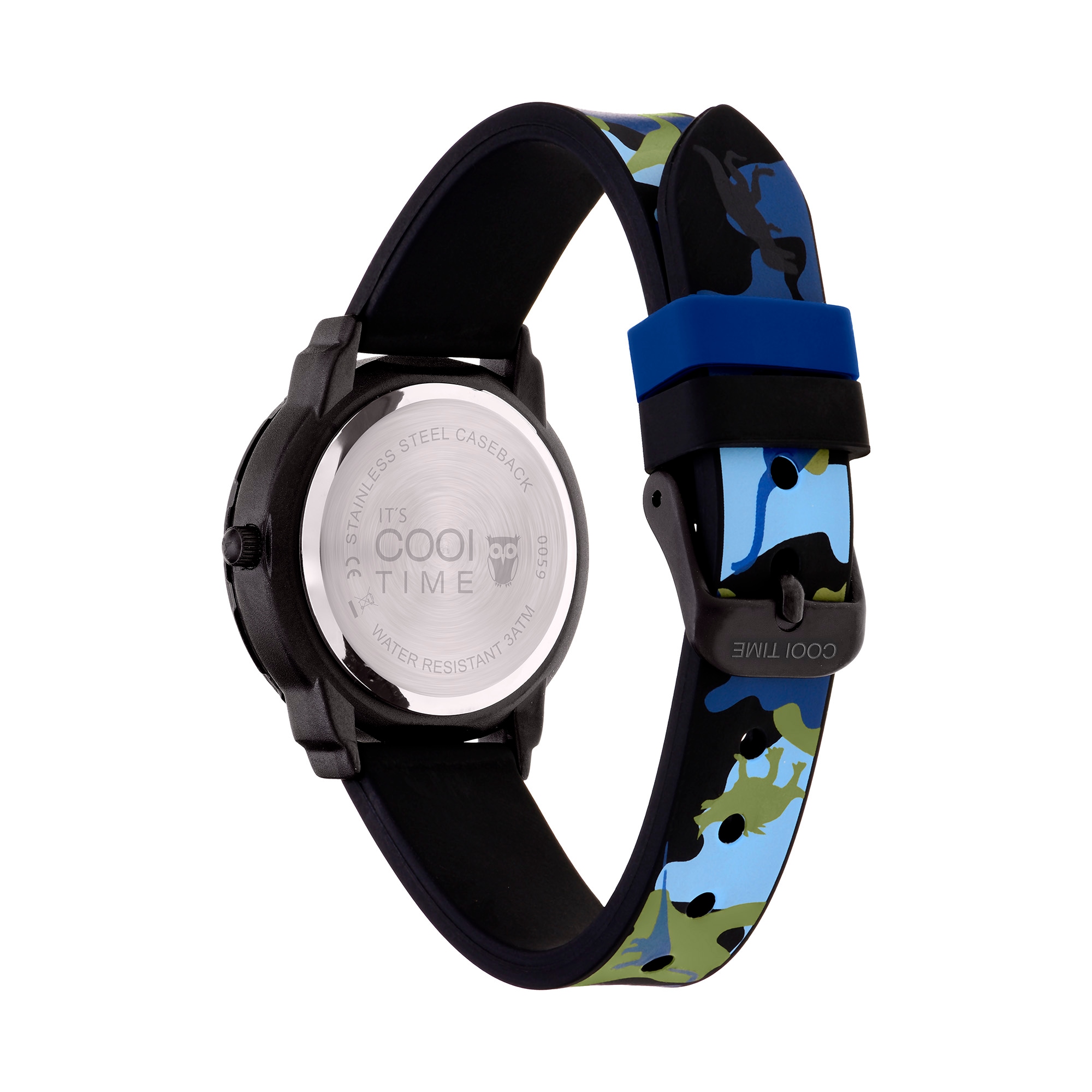 COOL TIME Quarzuhr »The Cool Dino Camouflage«, Armbanduhr, Silikonarmband, Kinderuhr, Junge, analog