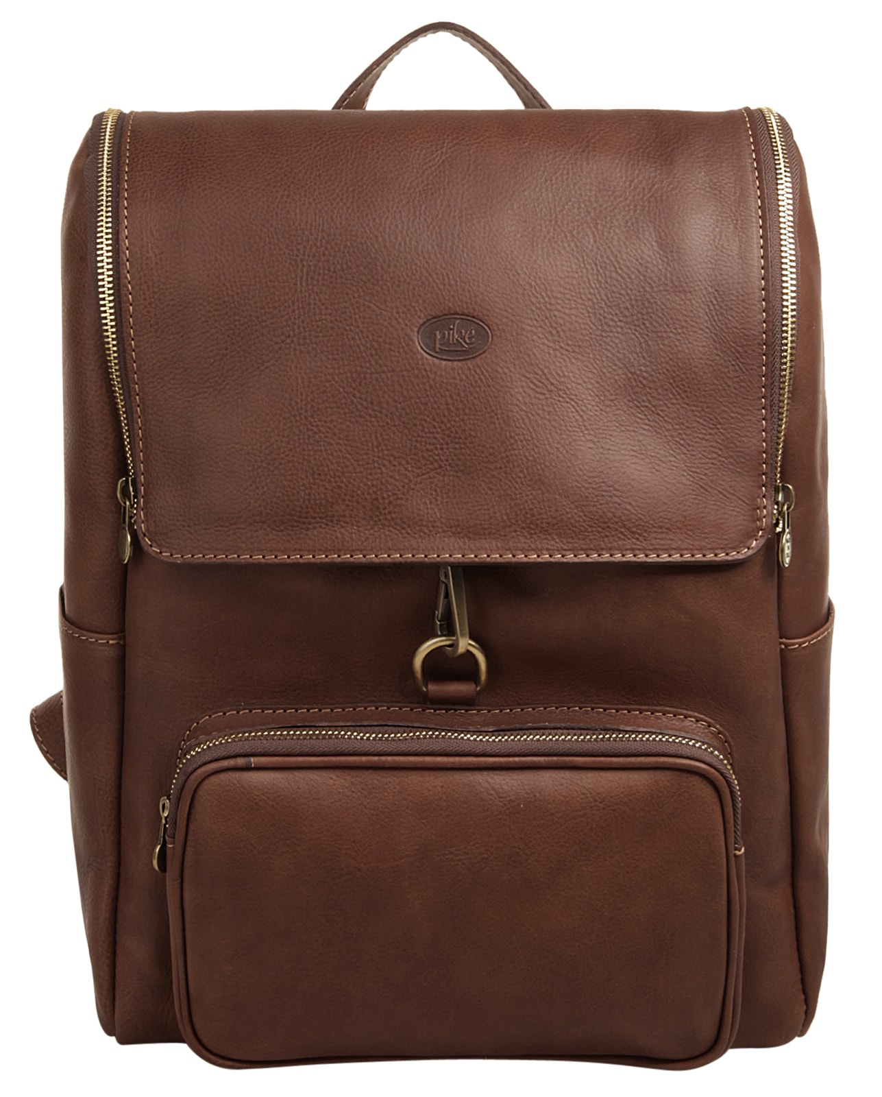 Laptoprucksack, echt Leder, Made in Italy