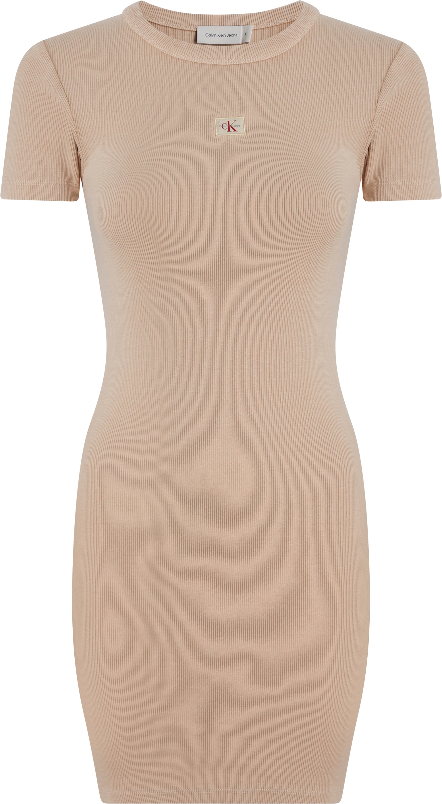 Calvin Klein Jeans Shirtkleid »WASHED WOVEN LABEL RIB DRESS«, in gewaschener Optik