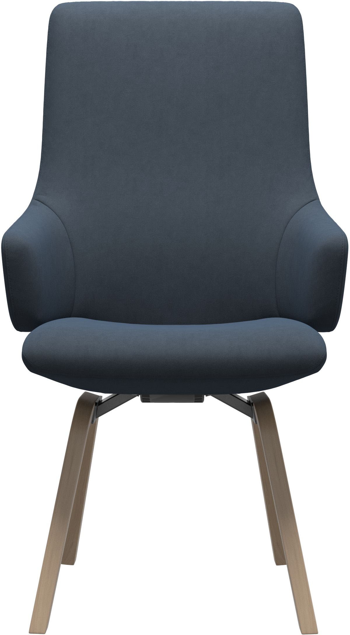 Stressless® Polsterstuhl »Laurel« () High Back mit Armlehne, Größe L, mit schräggestellten Beinen in Eiche