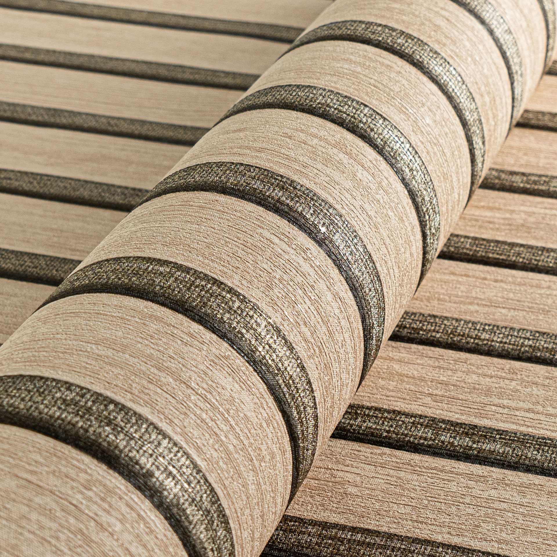 A.S. Création Vliestapete »50 Jahre AS Holzpaneele Tapete Holzoptik mit Metallic-Effekt 3D« leicht glänzend strukturiert Vliestapete Wandpaneele für Schlafzimmer Küche Wohnzimmer Holzpaneele