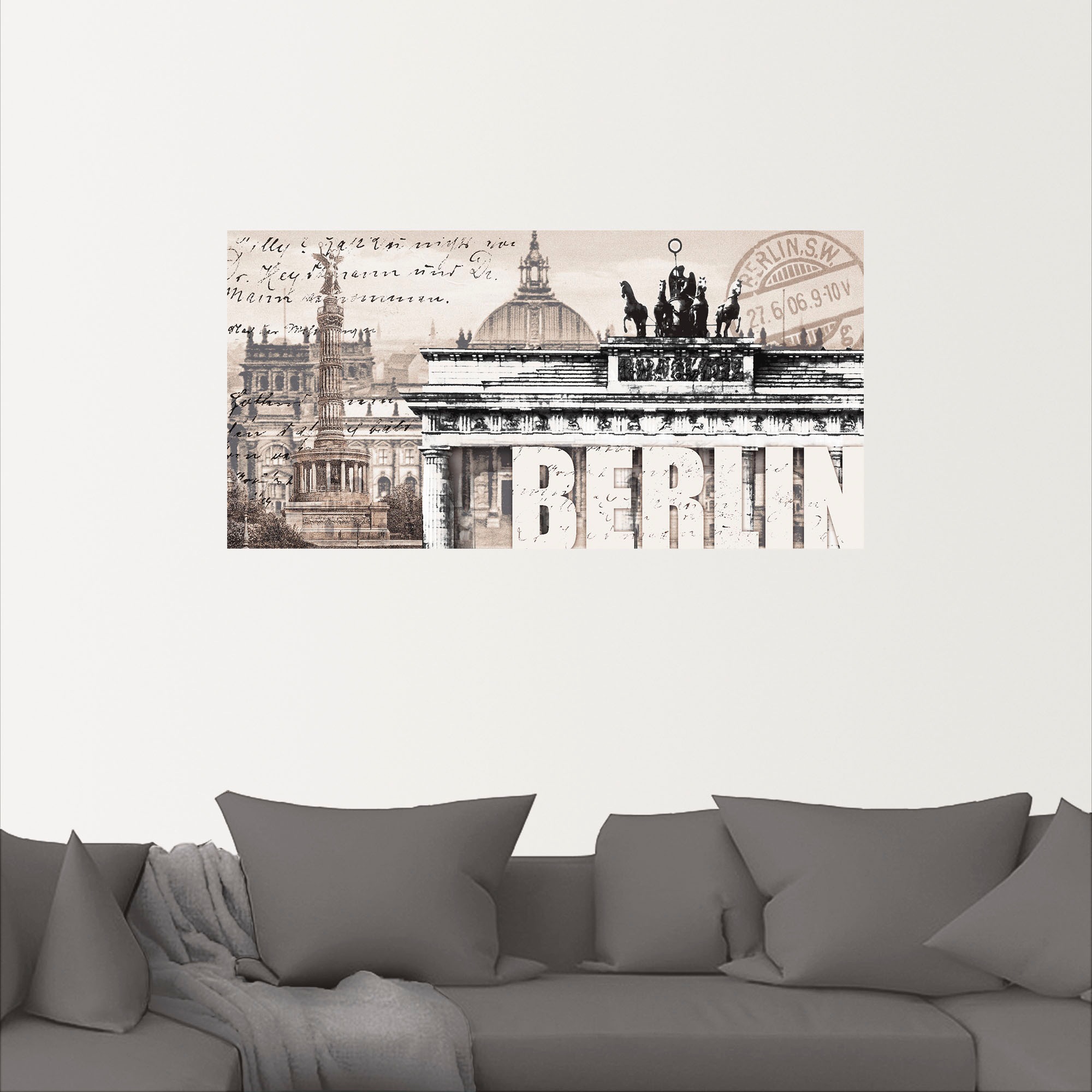 Artland Wandbild »Berlin II«, Deutschland, (1 St.), als Leinwandbild, Poster, Wandaufkleber in verschied. Größen