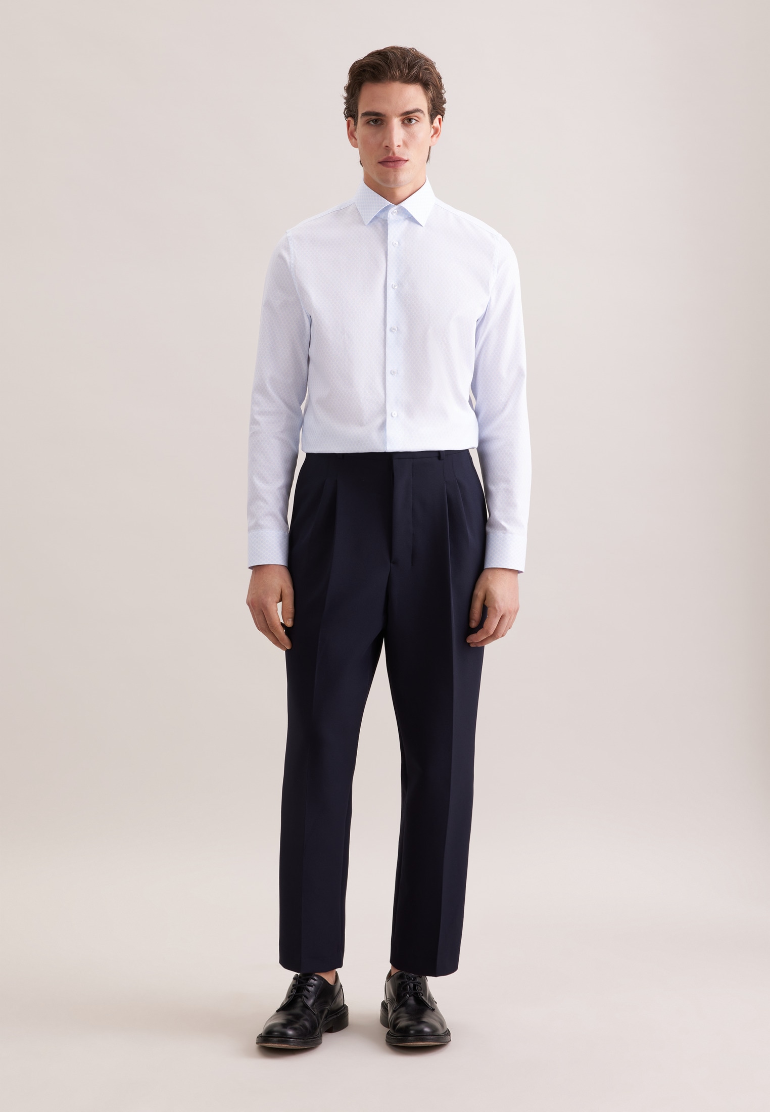 seidensticker Businesshemd »Schwarze Rose« X-Slim 1/1 Kentkragen Druck