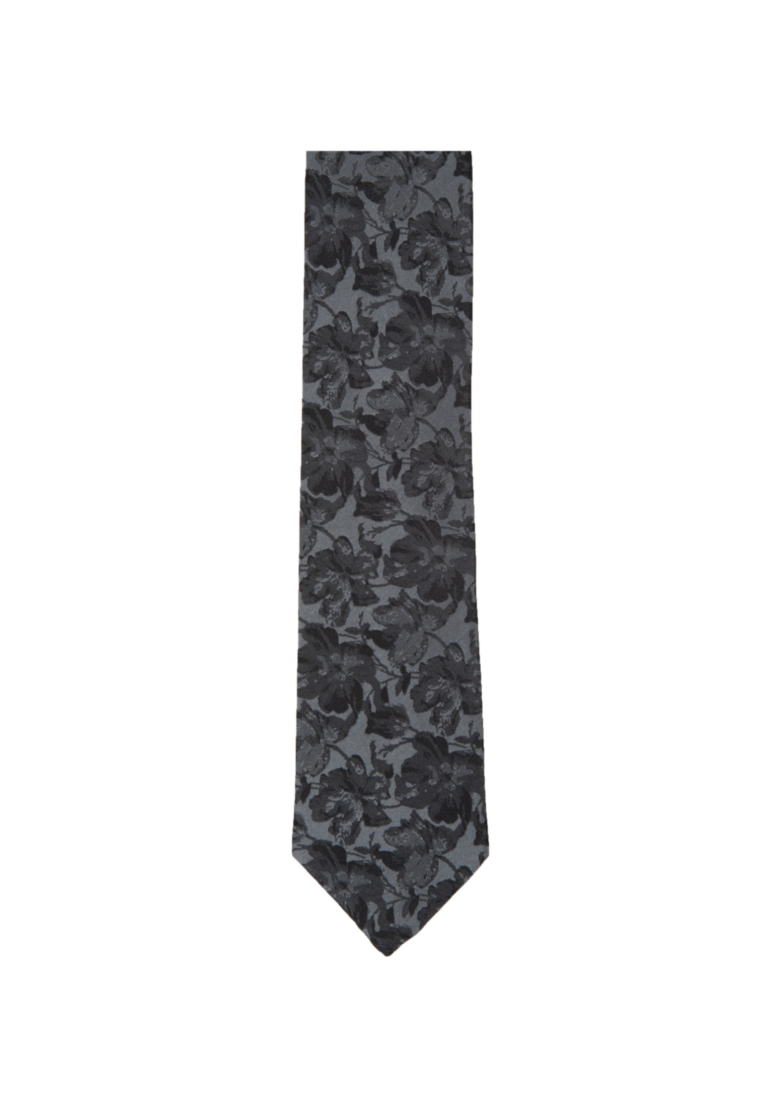 Krawatte »Schwarze Rose«, Breit (7cm) Floral