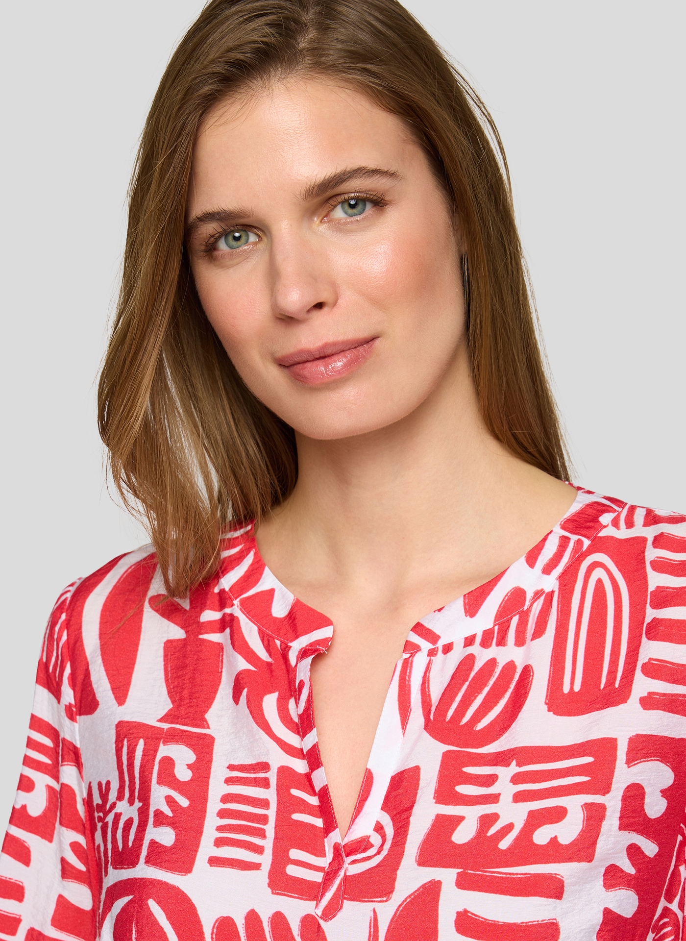Rabe Klassische Bluse mit All-Over Print