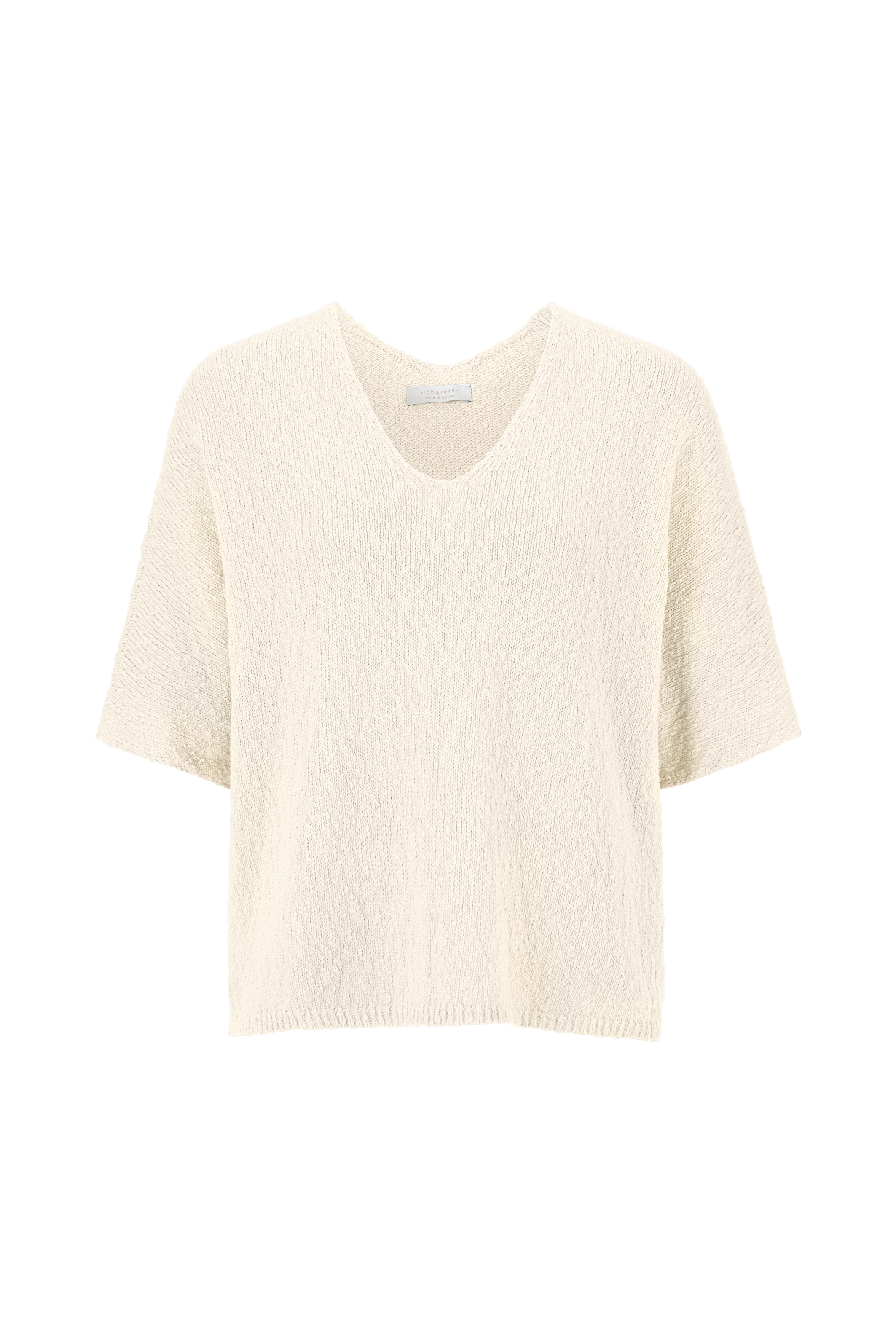 RICHROYAL Strickpullover, Mit V-Ausschnitt