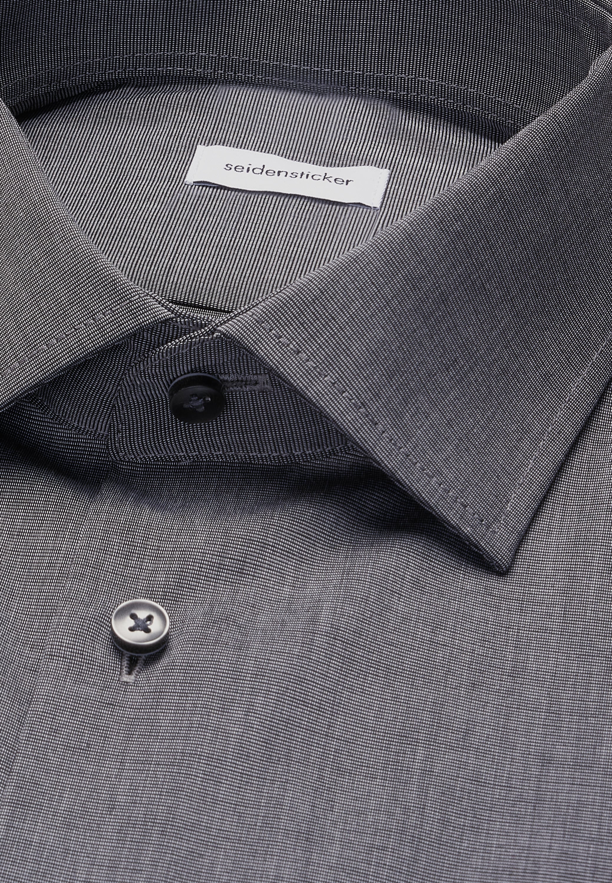 seidensticker Businesshemd »Schwarze Rose« Shaped 1/1 Kentkragen Uni