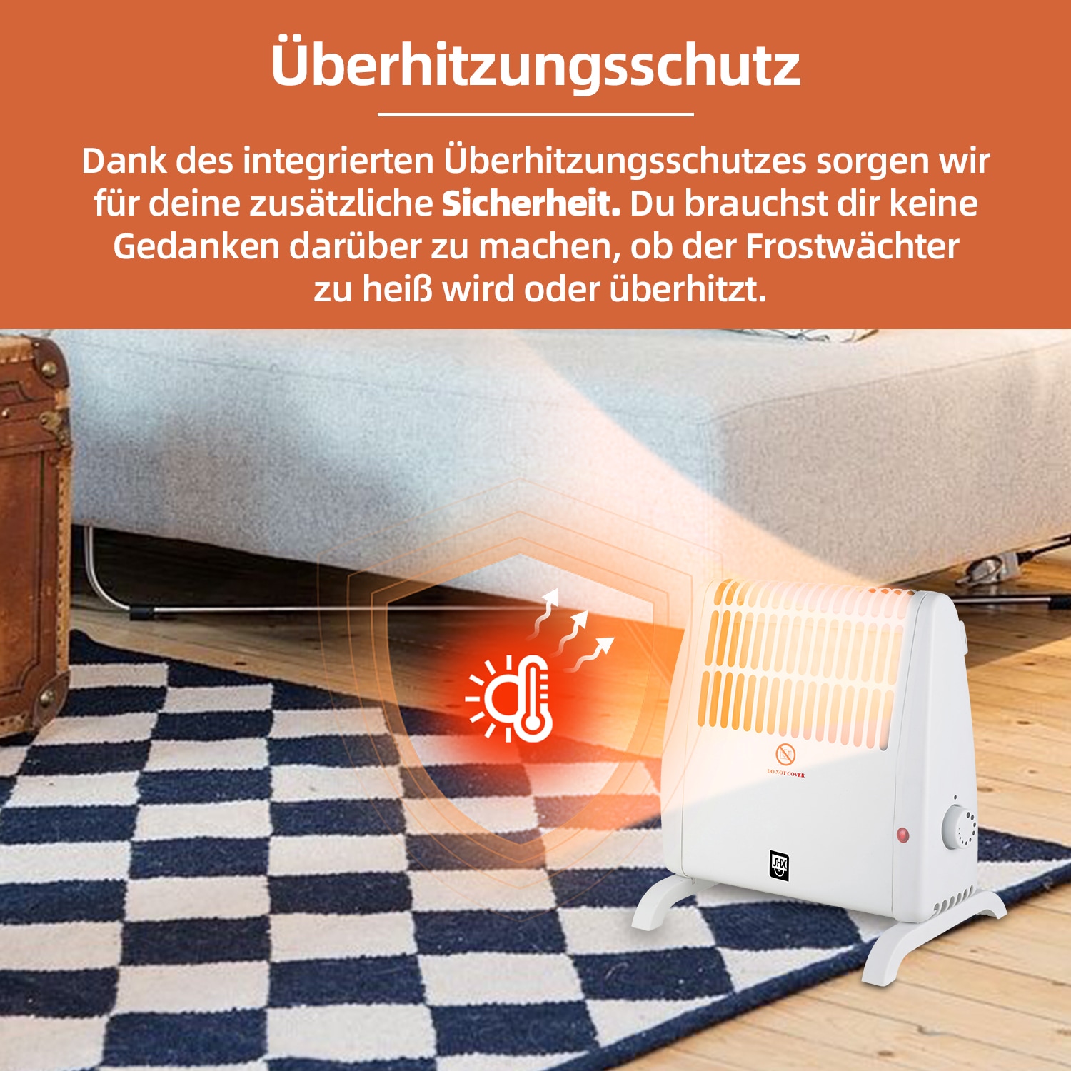 SHX Heizstrahler »SHX05FW450«, 520 W, Wandhalterung, 450W