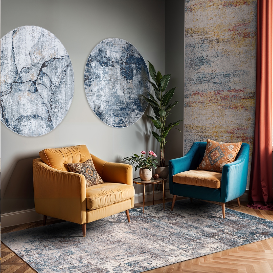 Livabliss Teppich »NEW YORK«, rechteckig, 10 mm Höhe, Moderner Designerteppich in Marmor Optik, Kurzflor Wohnzimmerteppich