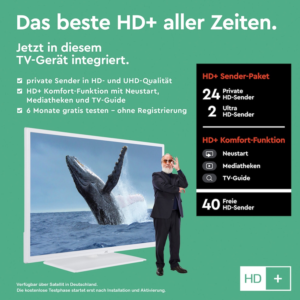 JVC LED-Fernseher »LT-32VF5155W«, 80 cm/32 Zoll, Full HD