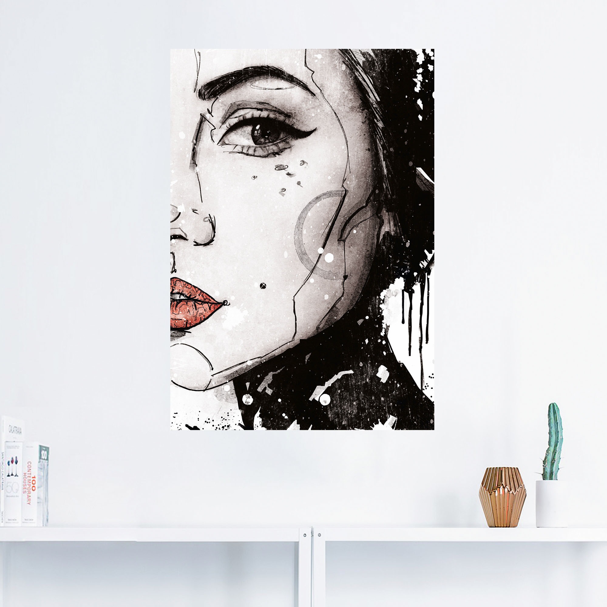 Artland Wandbild »The Artist«, Portrait, (1 St.), als Leinwandbild, Wandaufkleber in verschied. Größen