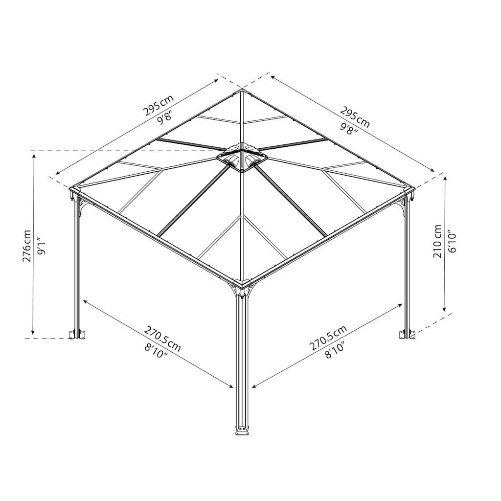 Palram - Canopia Pavillon »Palermo 3000«