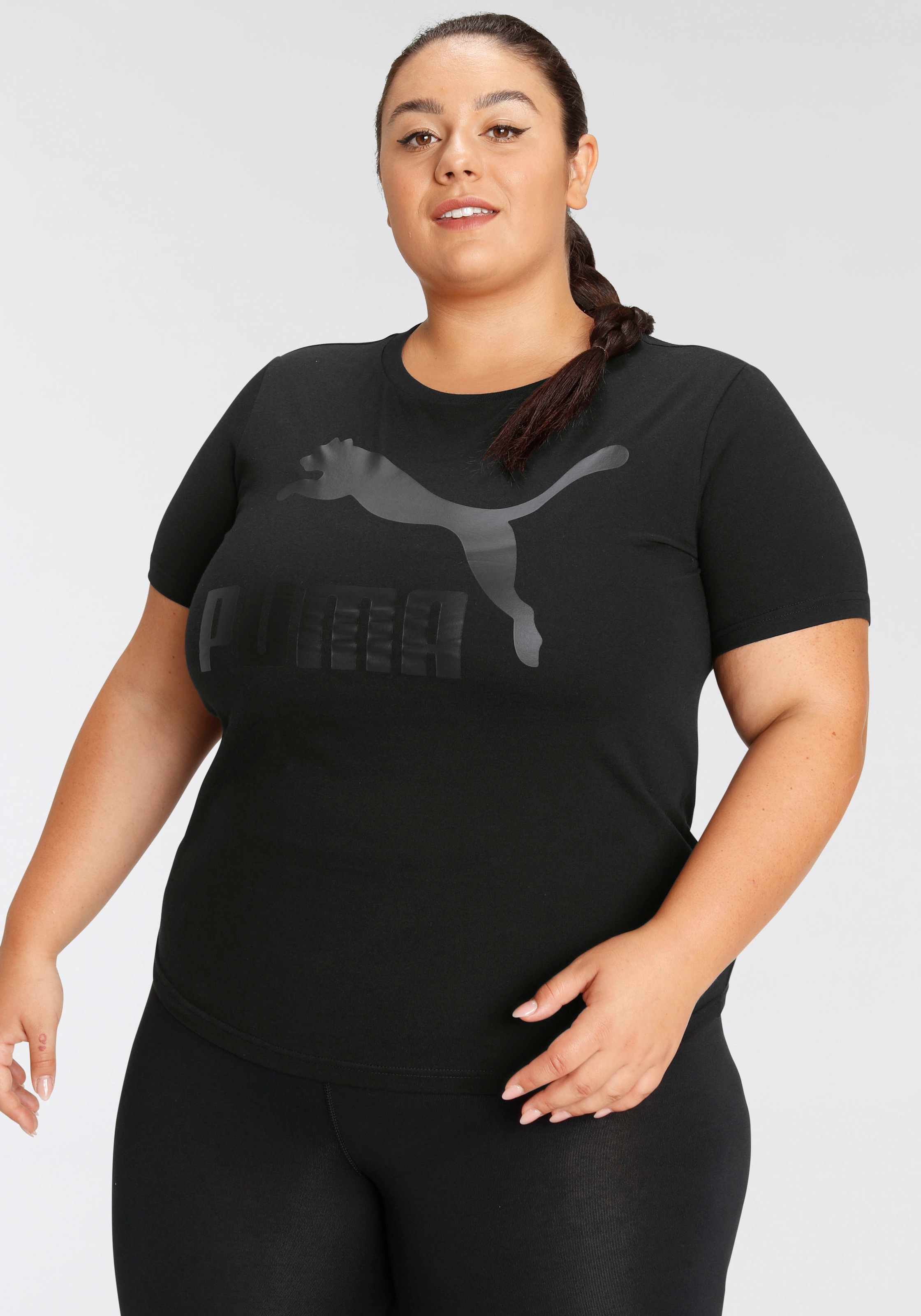 PUMA T-Shirt »Classics Logo Tee + PLUS«