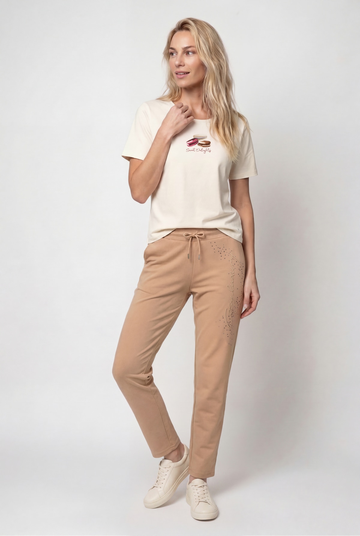 Monari T-Shirt »Shirt Macarons« Regular fit mit Rundhalsausschnitt