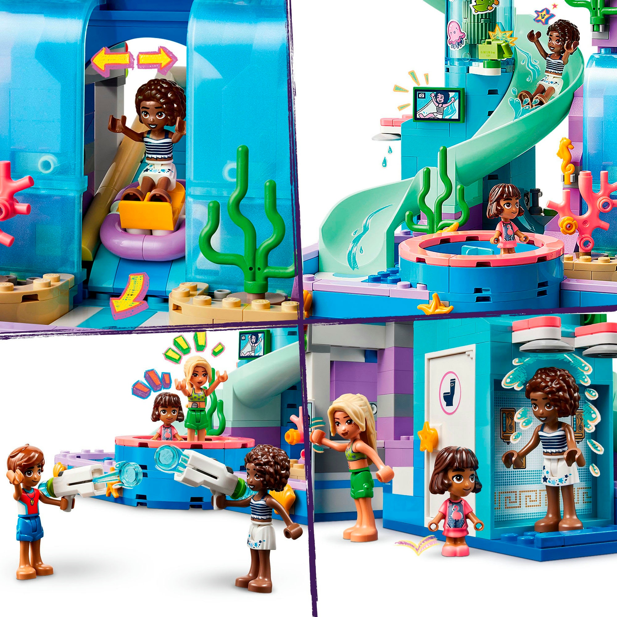 LEGO® Konstruktionsspielsteine »Heartlake City Wasserpark (42630), LEGO Friends«, (814 St.), Made in Europe