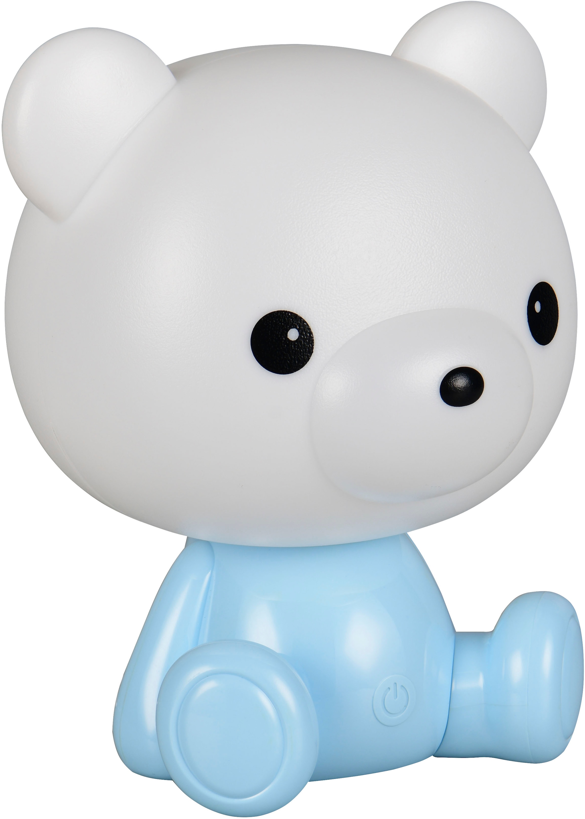 REALITY Leuchten LED Tischleuchte »CUTIE, Kinderzimmer Tischleuchte Nachttischleuchte Bären Optik, RGB« LED-Board 1 Stk. RGB | Warmweiß 0,3W 30 Lumen warmweiß 3000K, RGB Farbwechsel Modus, USB-Anschluss