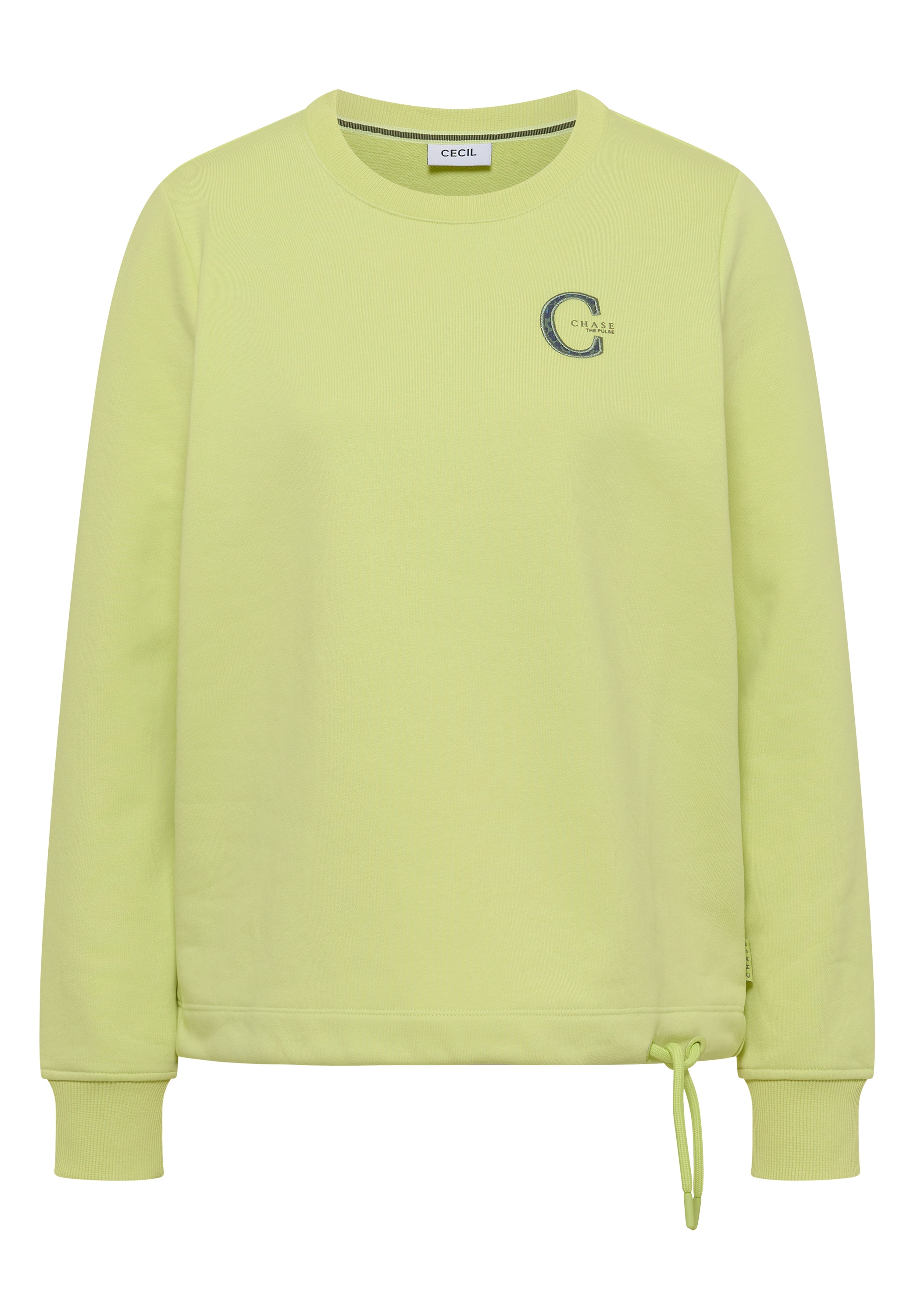 Cecil Sweater , mit Rundhals und Tunnelzug

