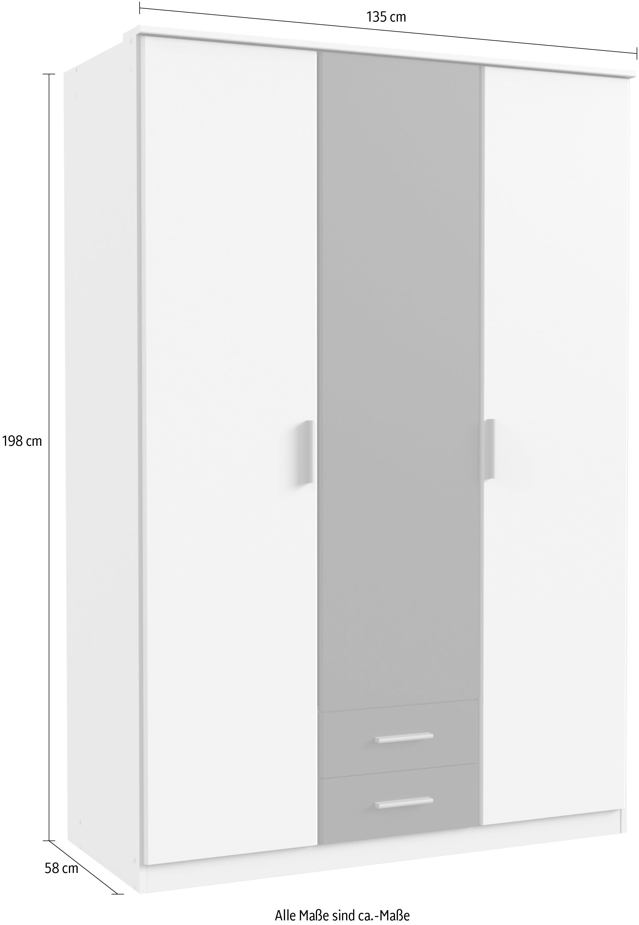 Wimex Drehtürenschrank »Rocco«, mit farblich abgesetzter Mitteltür und 2  Schubladen im OTTO Online Shop | Kinderkleiderschränke