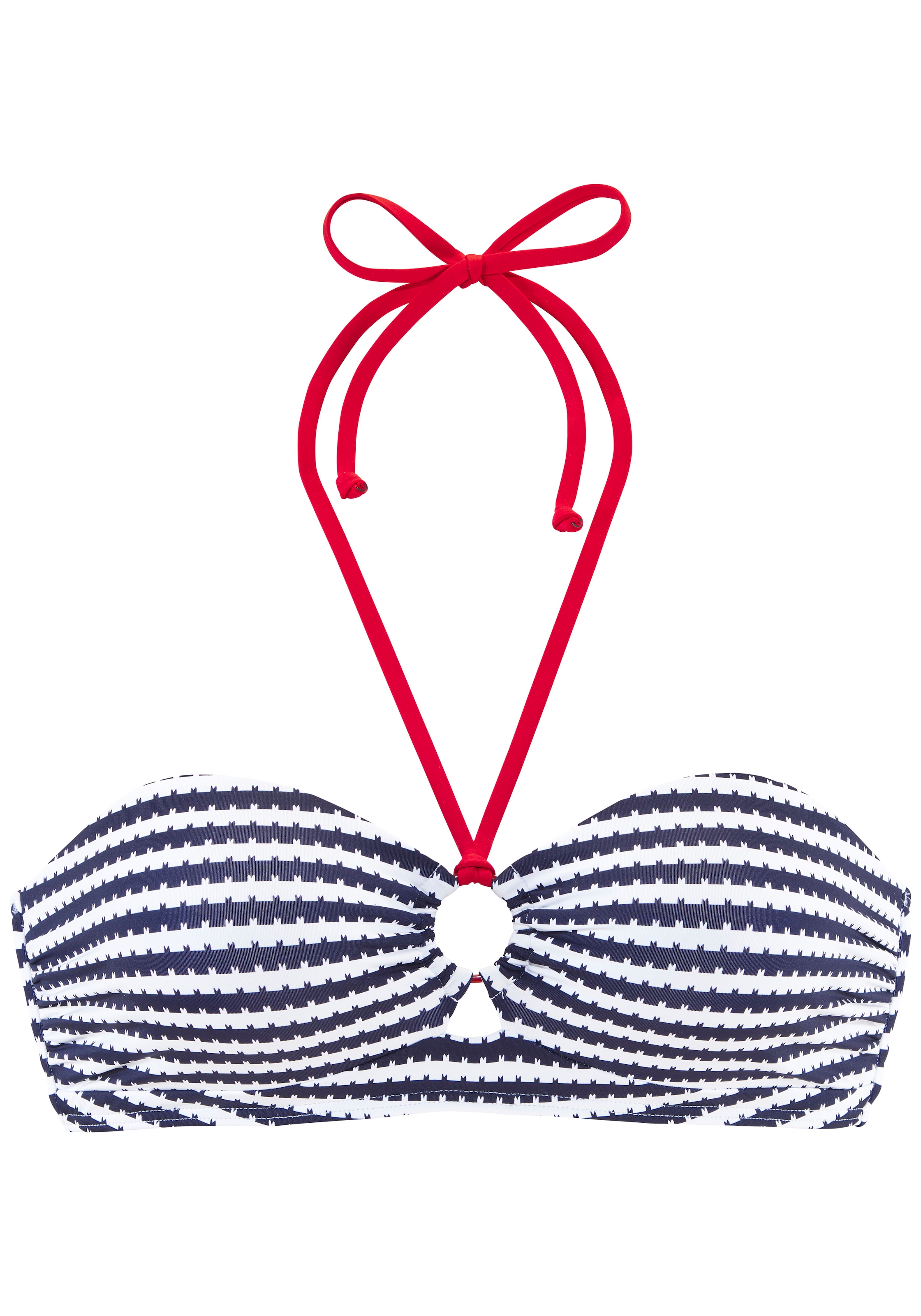 s.Oliver Bandeau-Bikini-Top »Elain« mit kontrastfarbigem Zierring