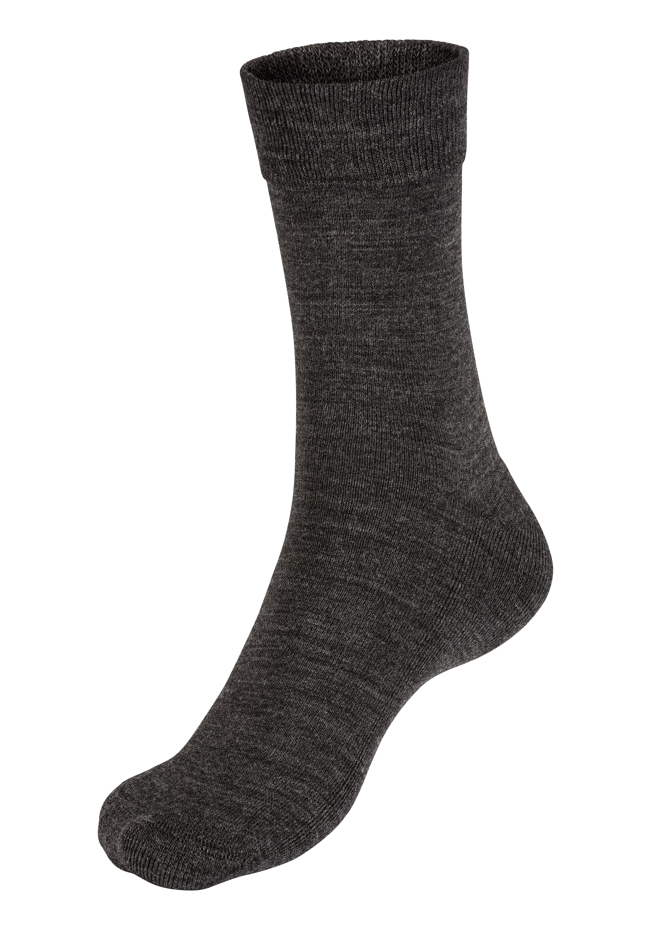 Apollo Basicsocken, (3er Pack), Unisex mit Stickerei und weichen Merinowoll-Anteil
