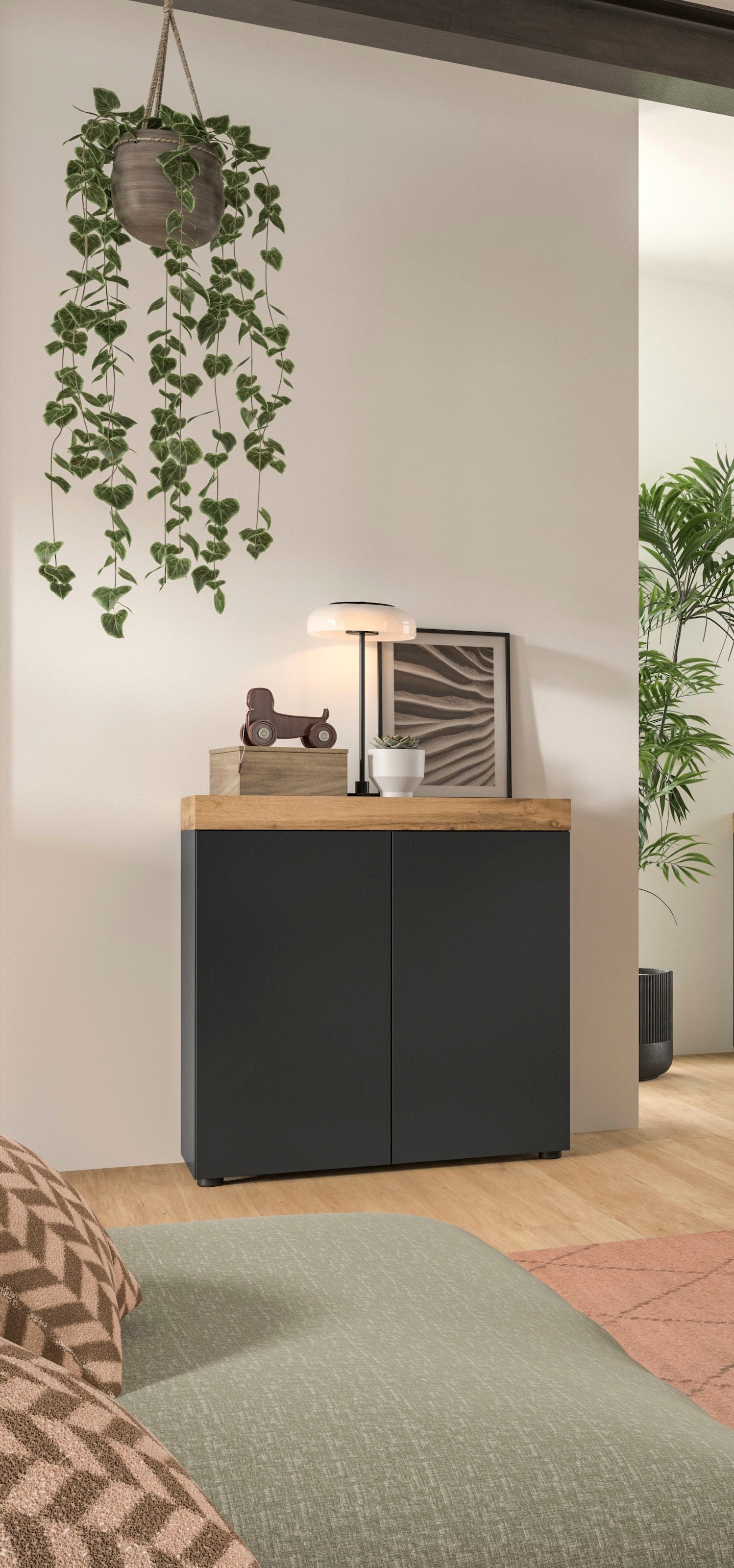 OTTO home Kommode »MAMBO, TOPSELLER!, Breite 77 cm, 2 Türen, 2 Einlegeböden« 1 Stk. tlg. Kommode, Anrichte, Wohnzimmer, Schlafzimmer