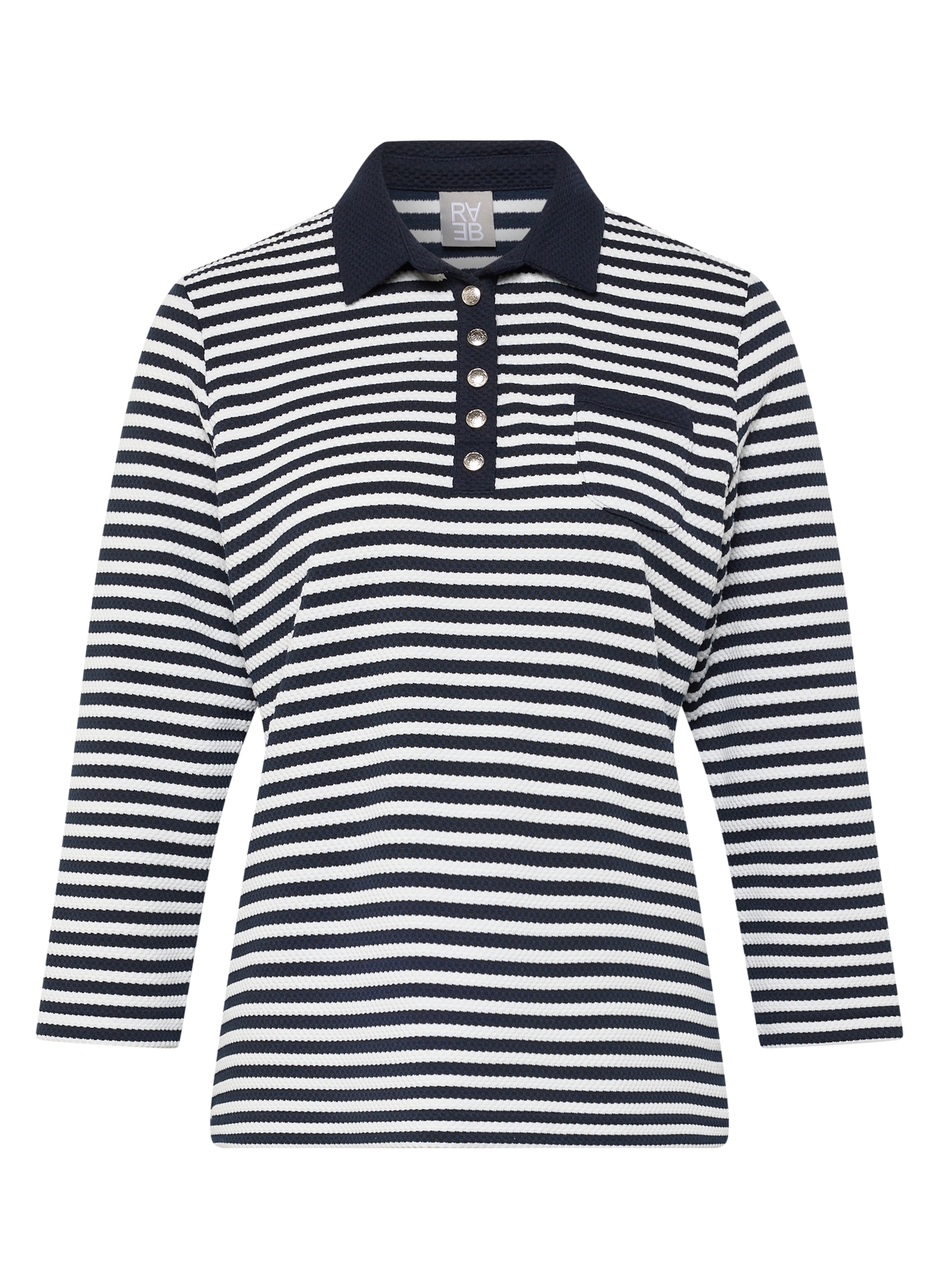Rabe 3/4-Arm-Shirt mit Streifen Muster