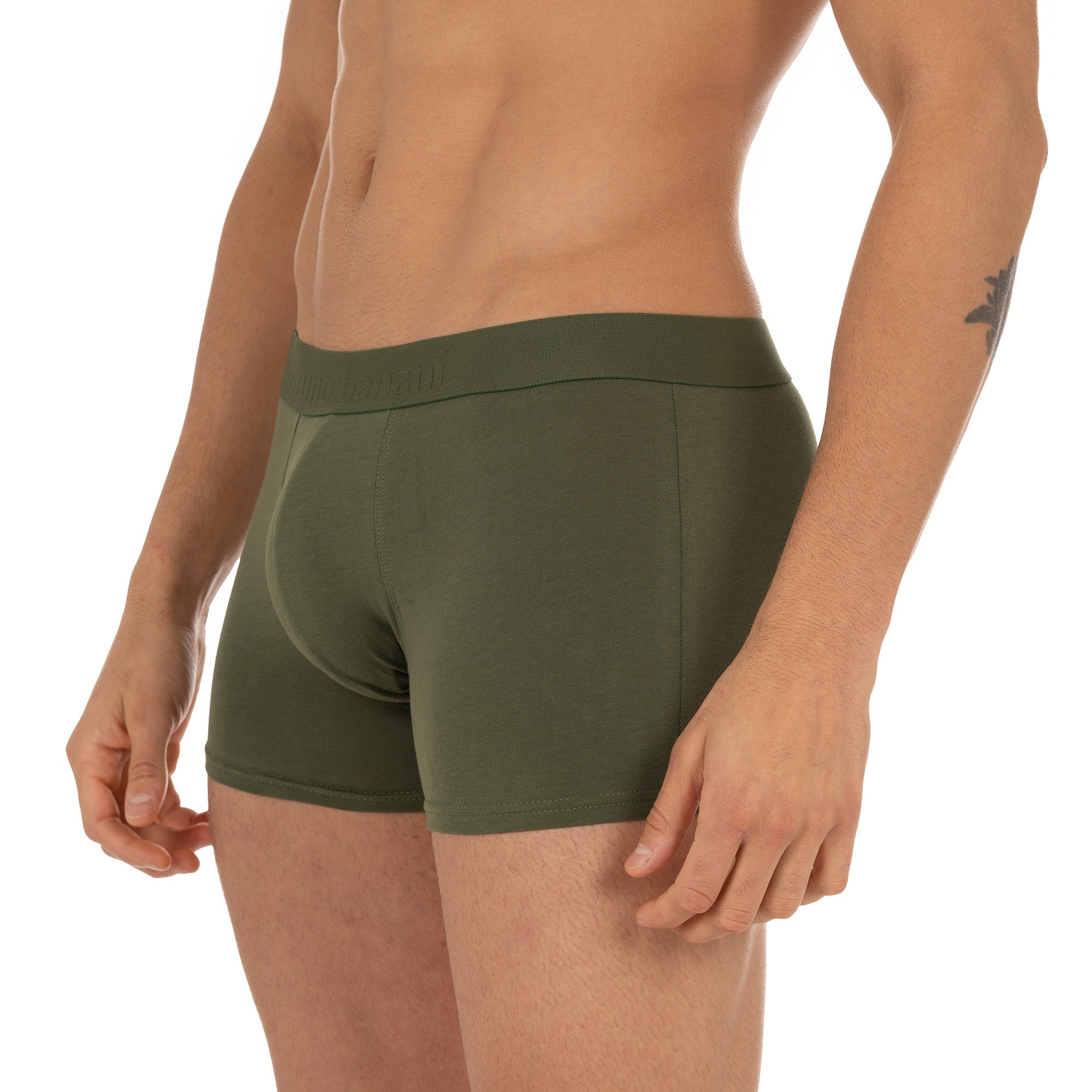 Bruno Banani Boxershorts »FLOWING«, (2er Pack), mit kontrastfarbenem Bündchen