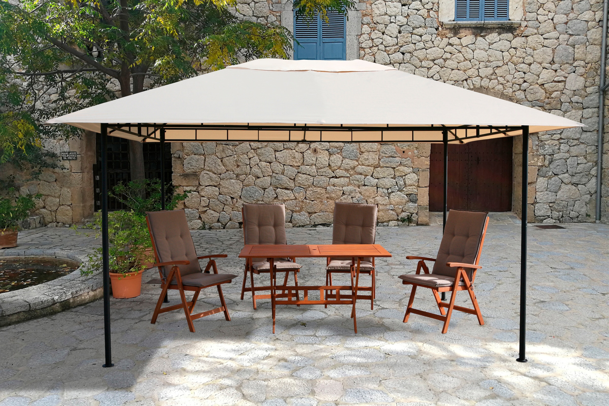 Grasekamp Pavillon »Antik Amalfi«, BxT: 293x390 cm, in versch. Farben