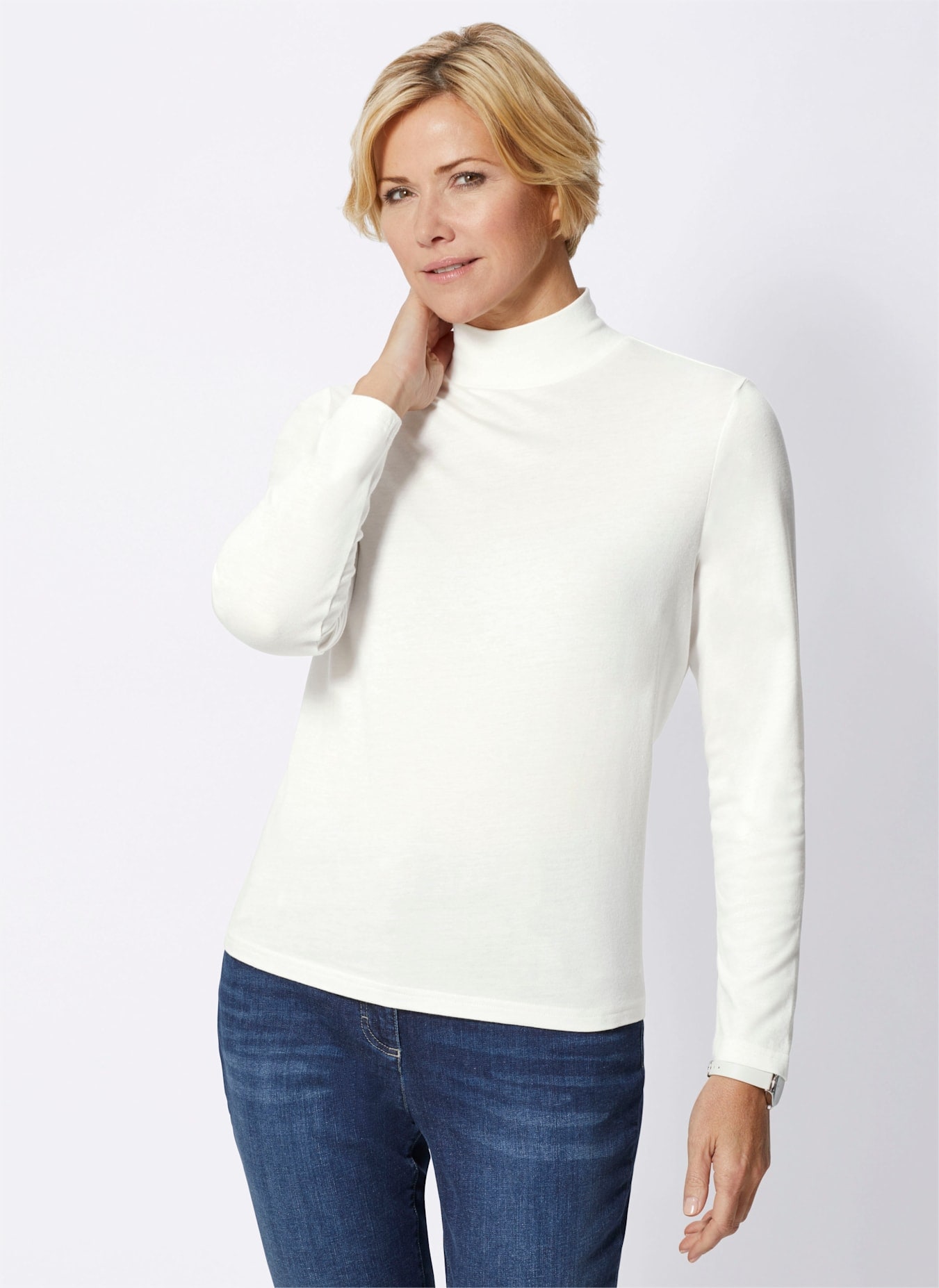 Casual Looks Stehkragenshirt »Shirt«, (1 tlg.)