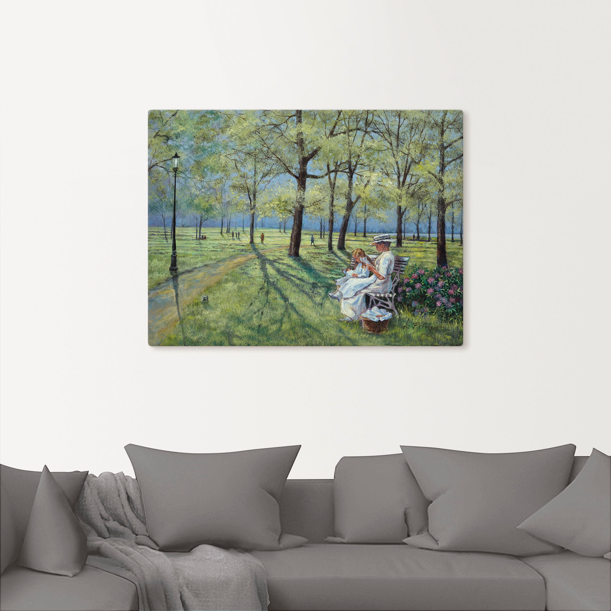 Artland Wandbild »Im Park«, Wiesen & Bäume, (1 St.), als Alubild, Outdoorbild, Leinwandbild in verschied. Größen