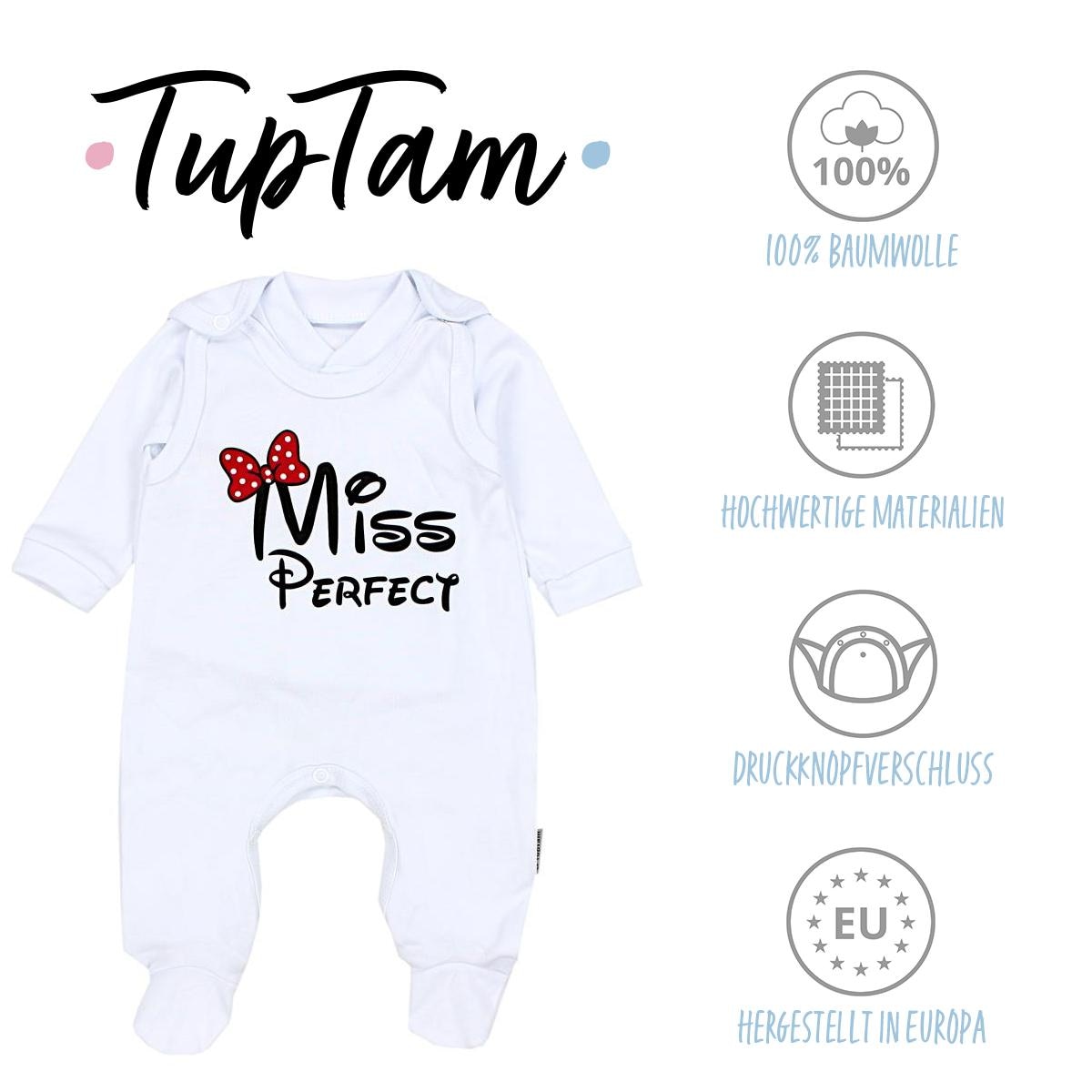 TupTam Strampler »Set Baby Unisex Strampler-Set mit Aufdruck Spruch 2-tlg«