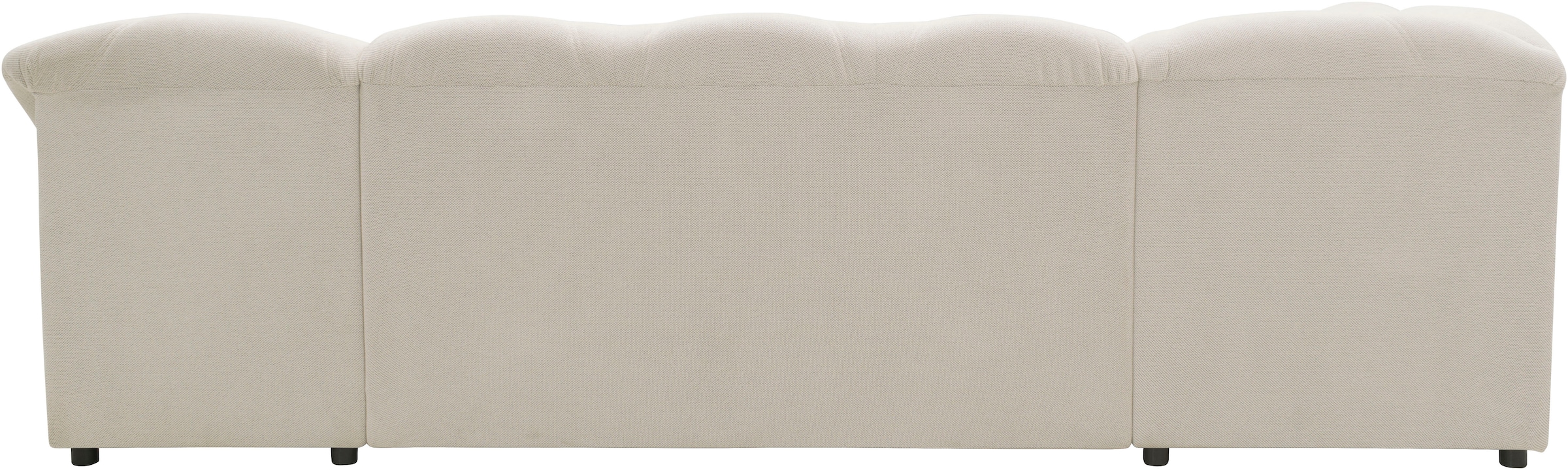 DOMO collection Wohnlandschaft »Flores auch in Leder-Bezug, B/T/H: 293/180/86 cm, U-Form«, (3 St.), wahlweise mit Bettfunktion, wahlweise mit Federkern