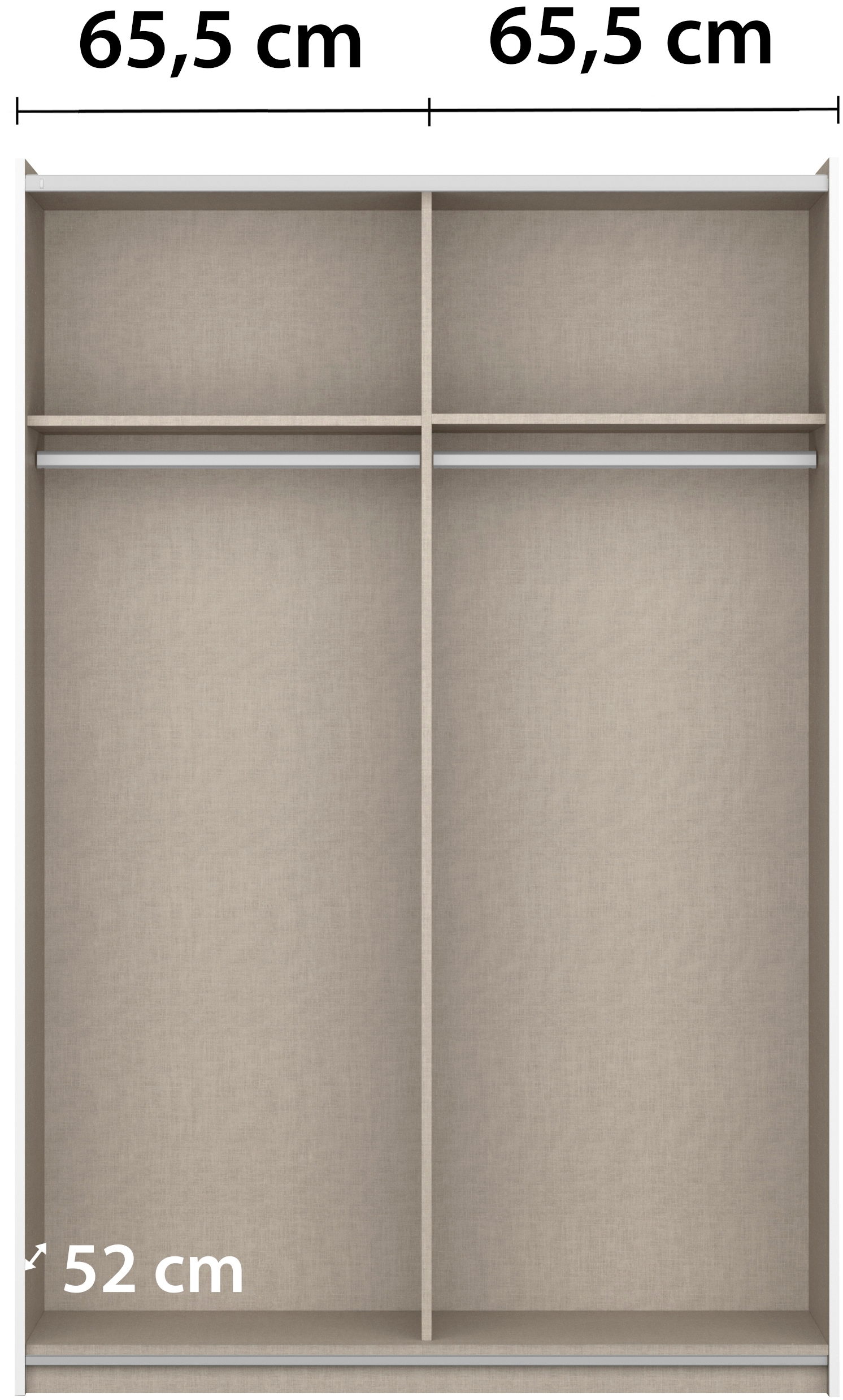 rauch Kleiderschrank »Kleiderschrank Drehtürenschrank Schrank Garderobe KRONACH TOPSELLER« in 3 Ausstattungen BASIC/CLASSIC/PREMIUM, Breiten 131/175/218/261 cm,  optional ohne, mit 1 oder 2 Spiegel, viel Stauraum MADE IN GERMANY