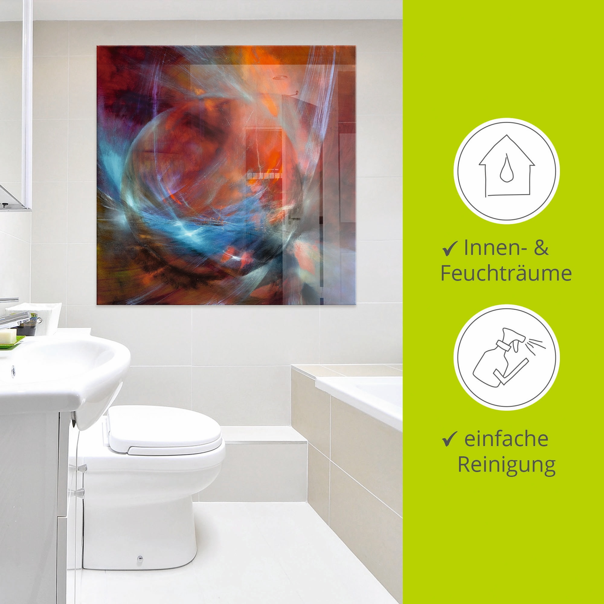 Artland Glasbild »Murmel« Muster 1 Stk. tlg. in verschiedenen Größen