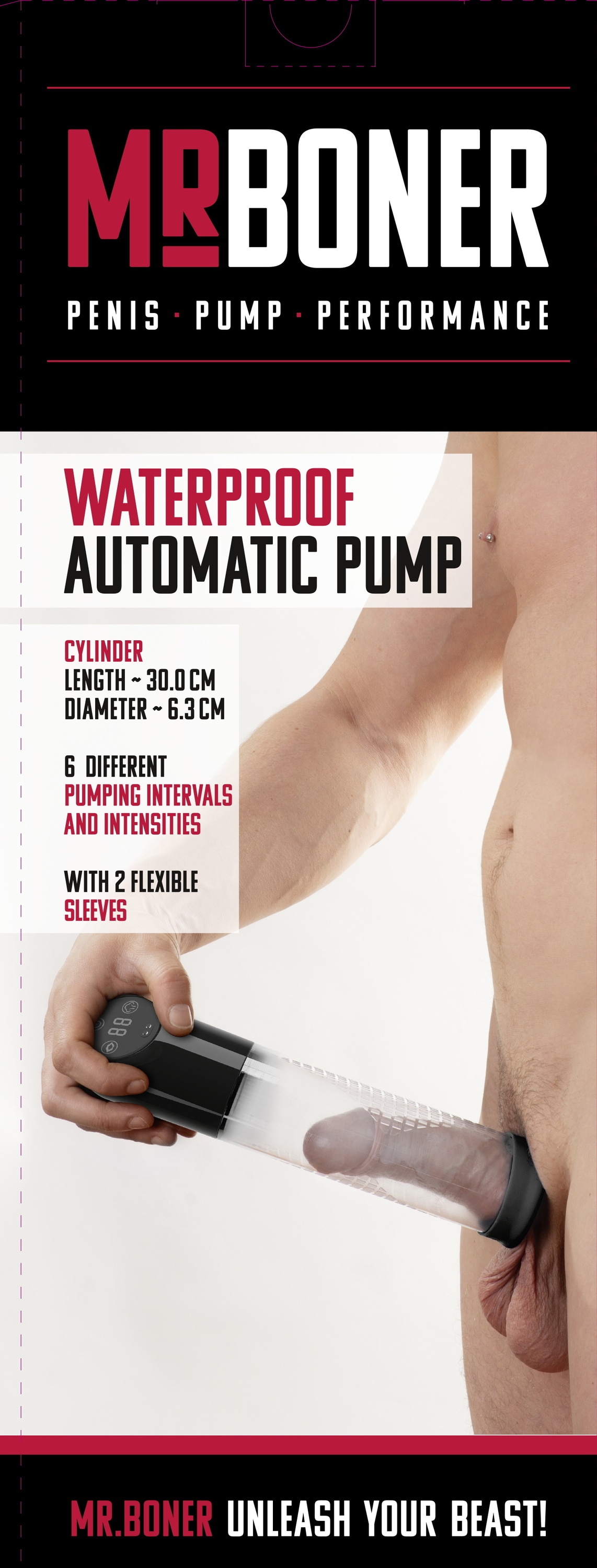 Mister Boner Penispumpe »Penispumpe Waterproof Automatic Pump«
