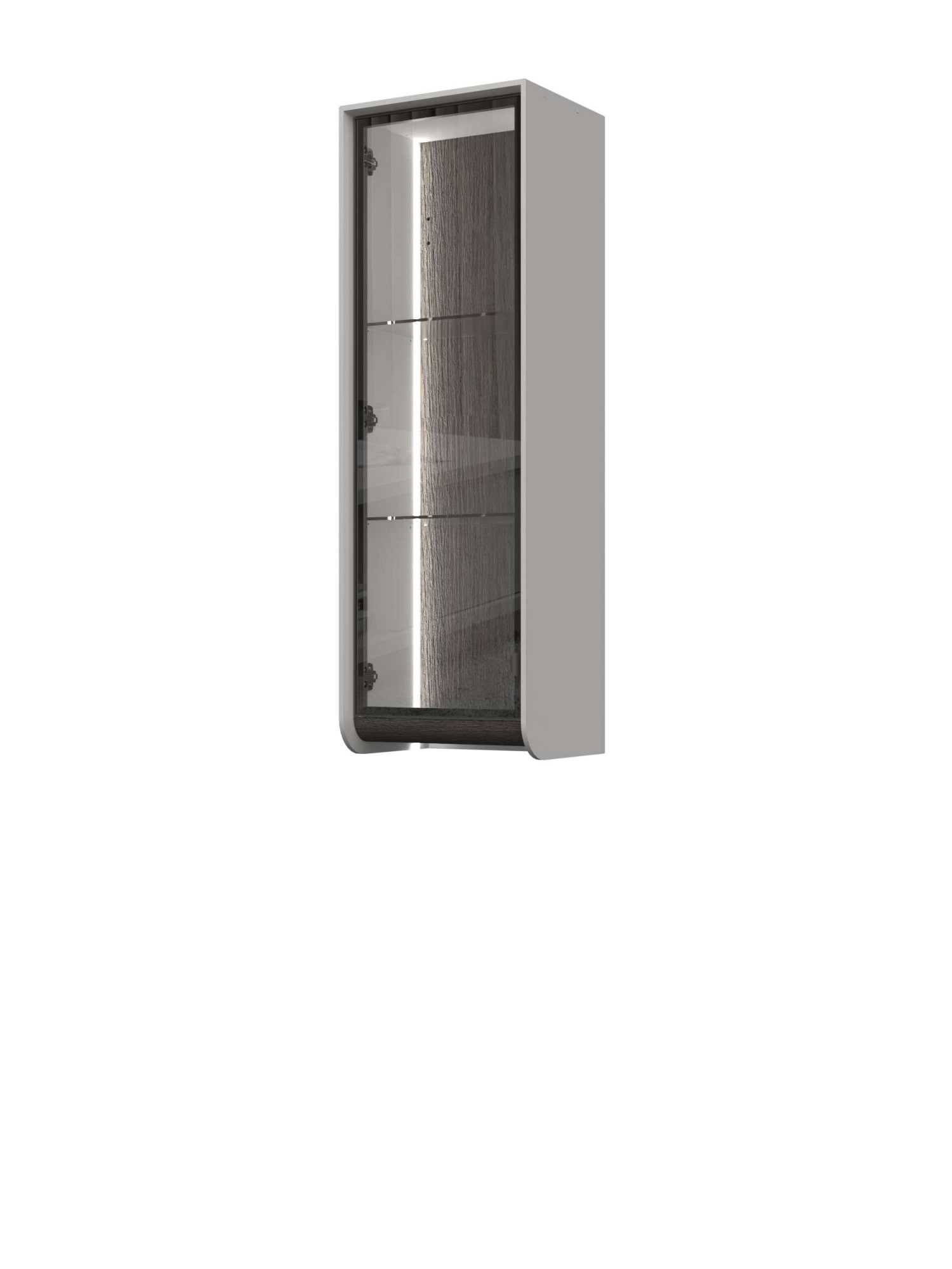 OTTO home Hängevitrine »Soffy Wandschrank, Schwebendes Design für modernen Wohnraum« UV lackiert, Soft Close Funktion, Wandmontage, Metallgriff