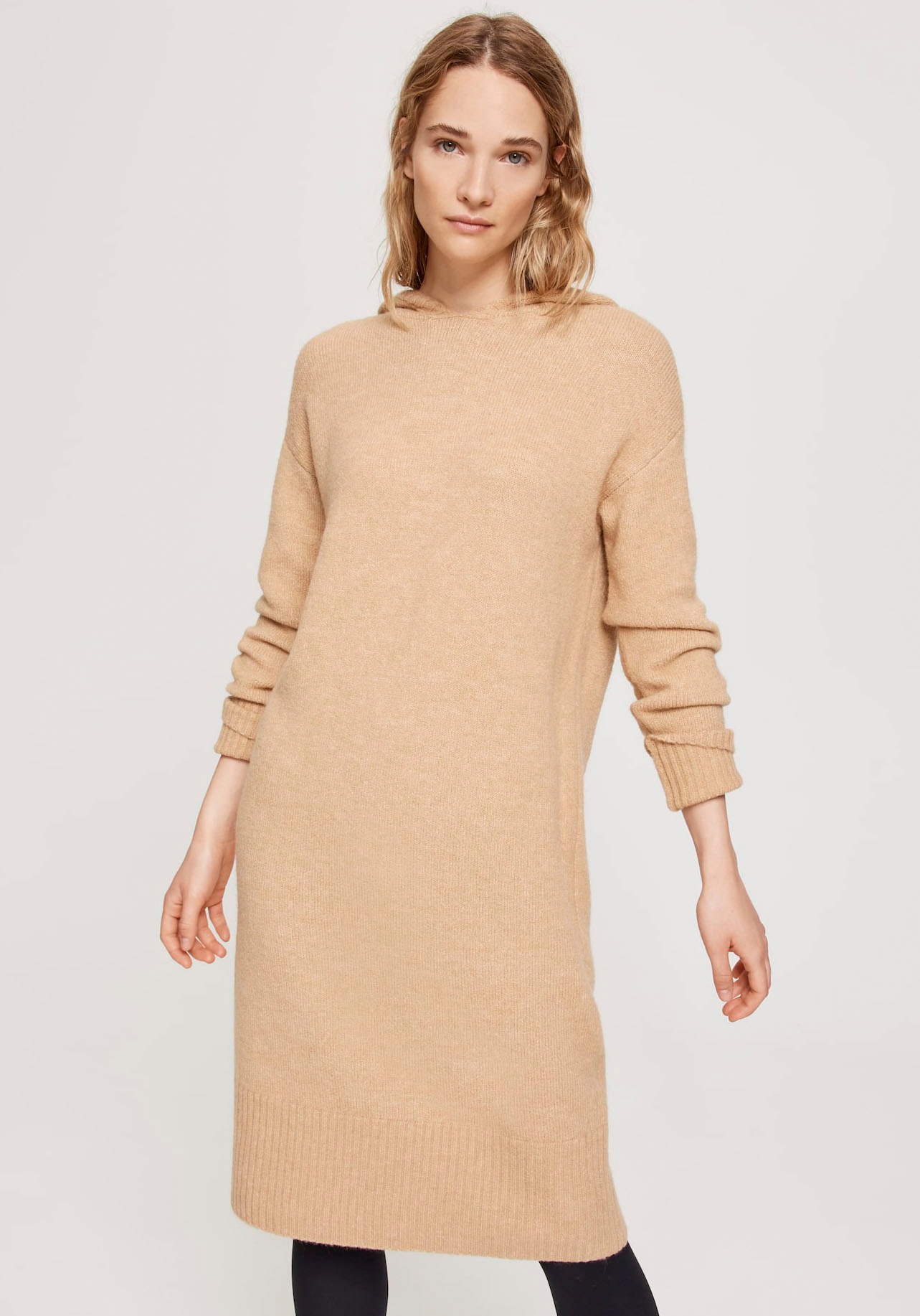 OPUS Strickkleid »Wamona«, mit Kapuze