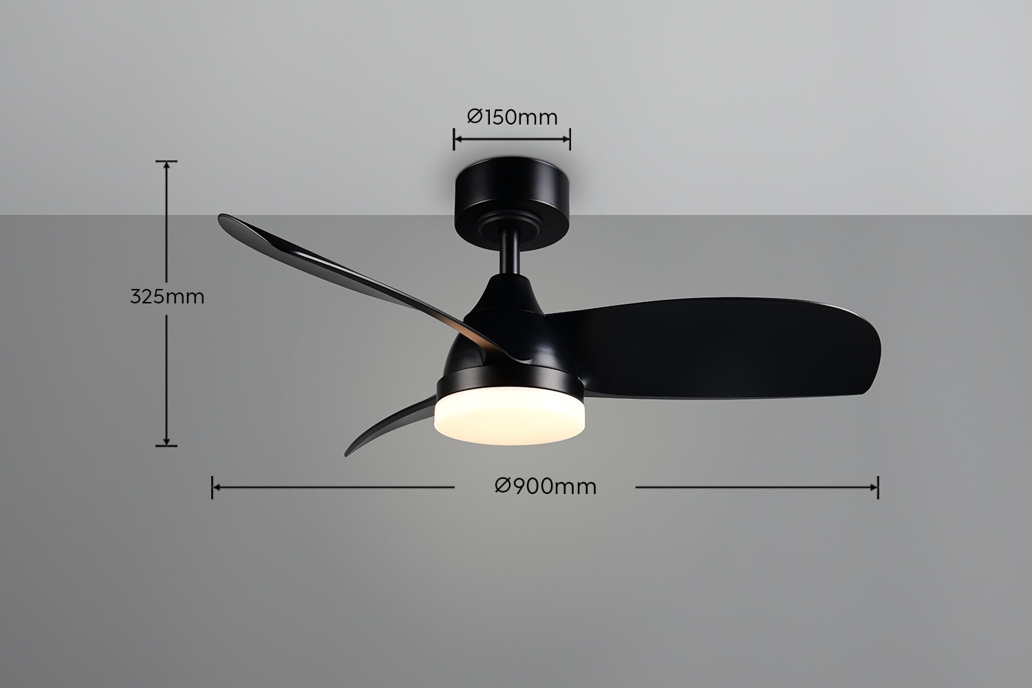REALITY Leuchten LED Deckenleuchte »HELSINKI mit Ventilator, Deckenventilator mit Licht inkl Fernbedienung« LED-Board 1 Stk. warmweiß - kaltweiß 6 Geschwindigkeiten höhenverstellbar Vor-& Rücklauf dimmbar Nachtlicht