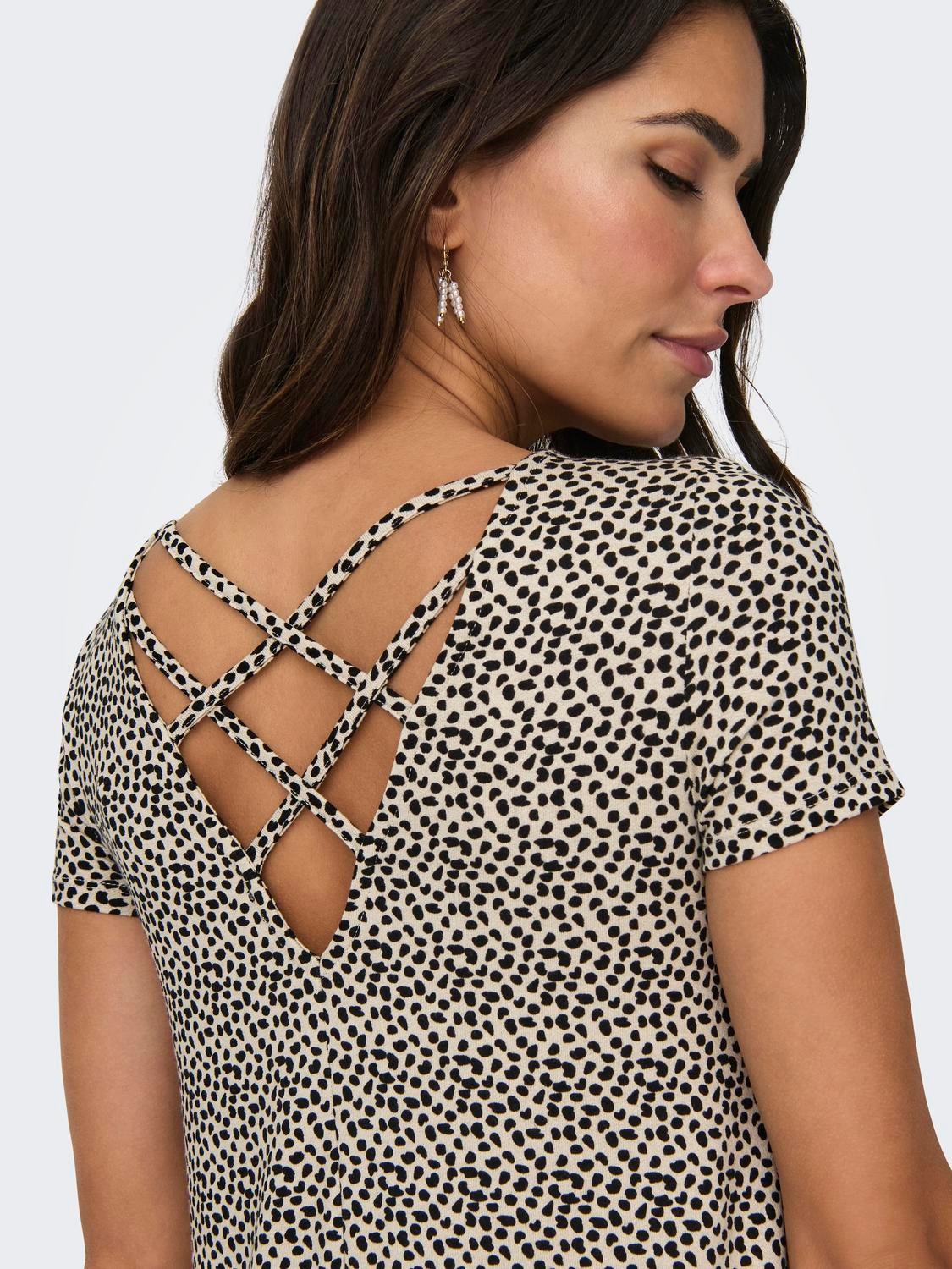 ONLY Minikleid »ONLBERA BACK LACE UP S/S DRESS JRS NOOS«