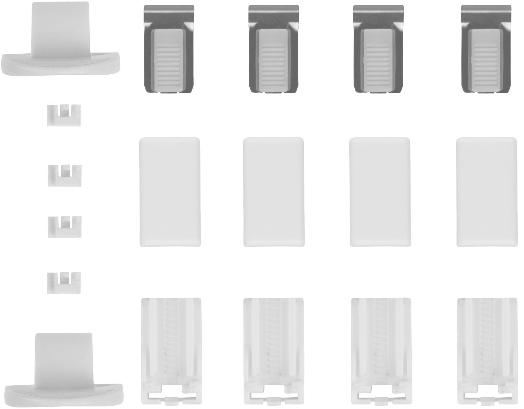 LICHTBLICK ORIGINAL Klemmhalter für Sichtschutz, Klemmfix Montage-Set für Klemmfix Plissee