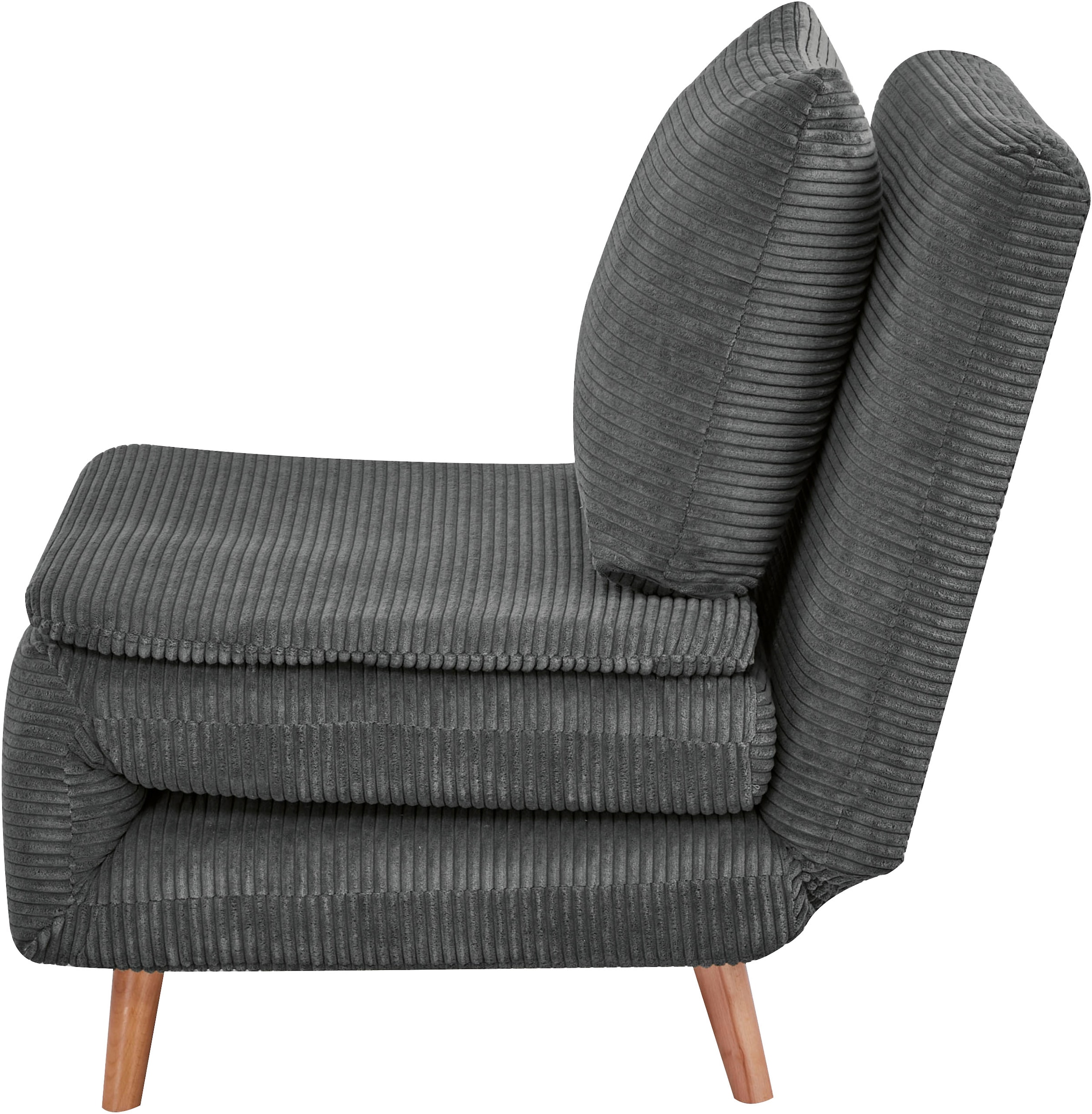 INOSIGN Sessel »AINSLEY« wandelbar zum Gästebett, Schlafsofa, Webstoff u. Cord-Bezug