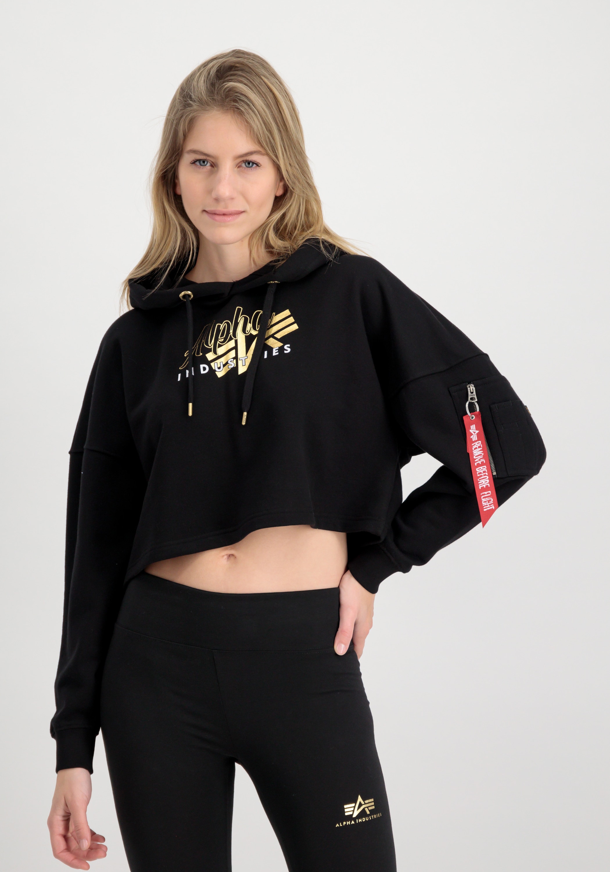 Alpha industries hoodie gold sale