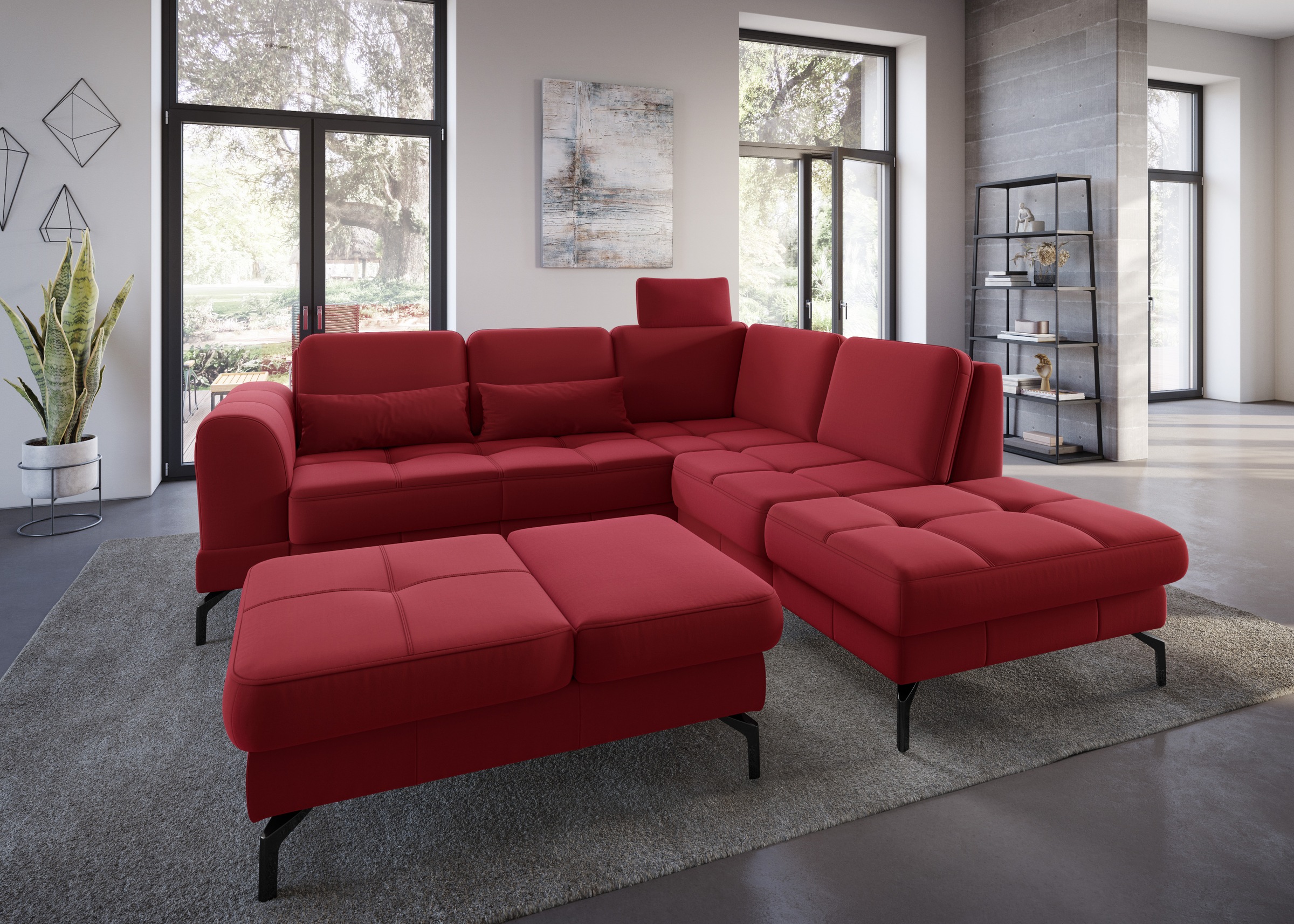 sit&more Hocker »Bendigo«, mit Klappfunktion, Bodenfreiheit 15 cm, wahlweise in 2 Fußfarben