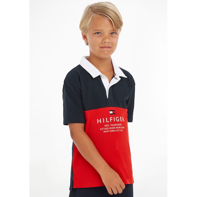 Tommy Hilfiger Poloshirt »COLORBLOCK POLO S/S«, mit Schriftzug im OTTO  Online Shop