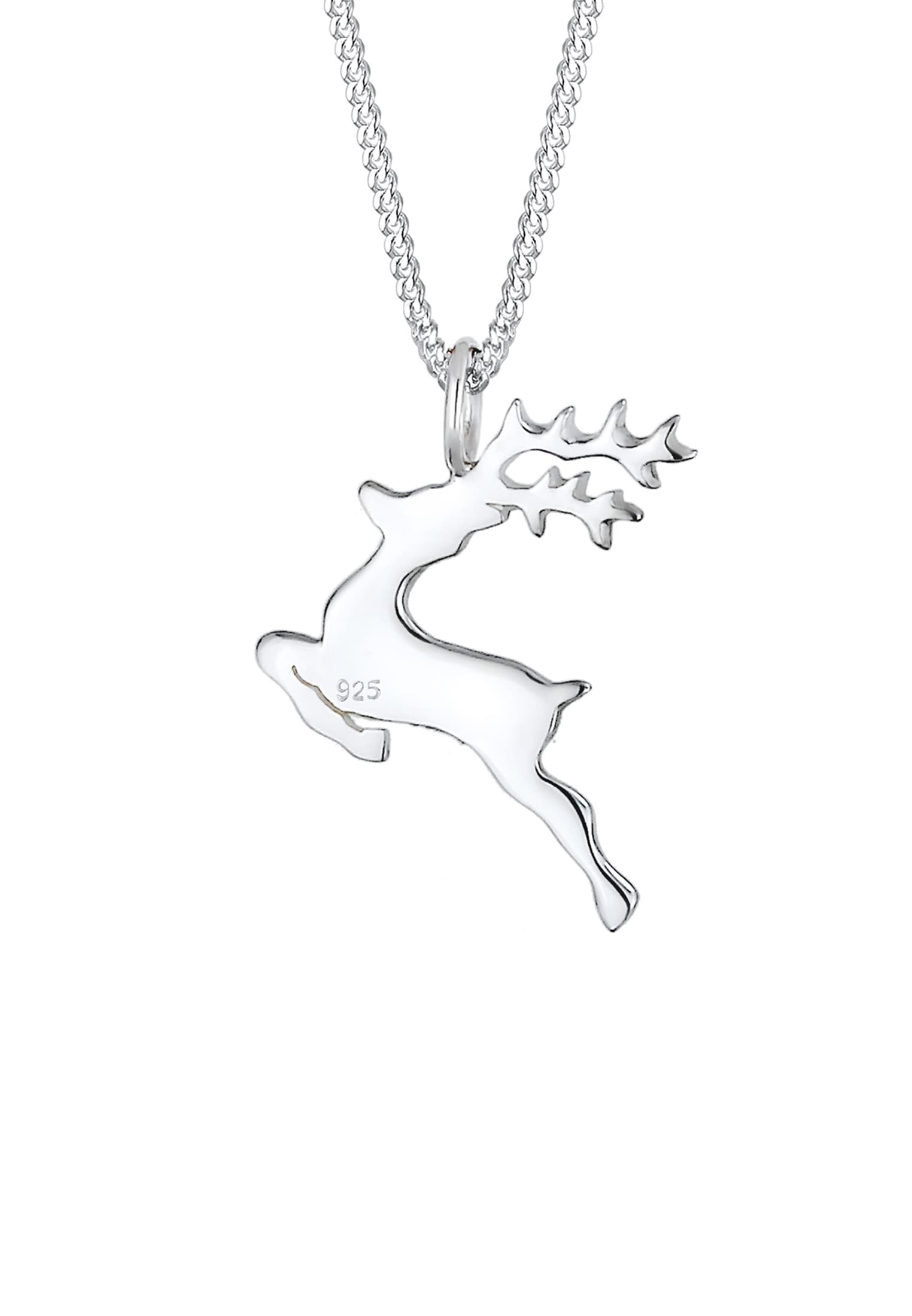 Elli Kette mit Anhänger »Halskette Anhänger Hirsch 925 Sterling Silber«