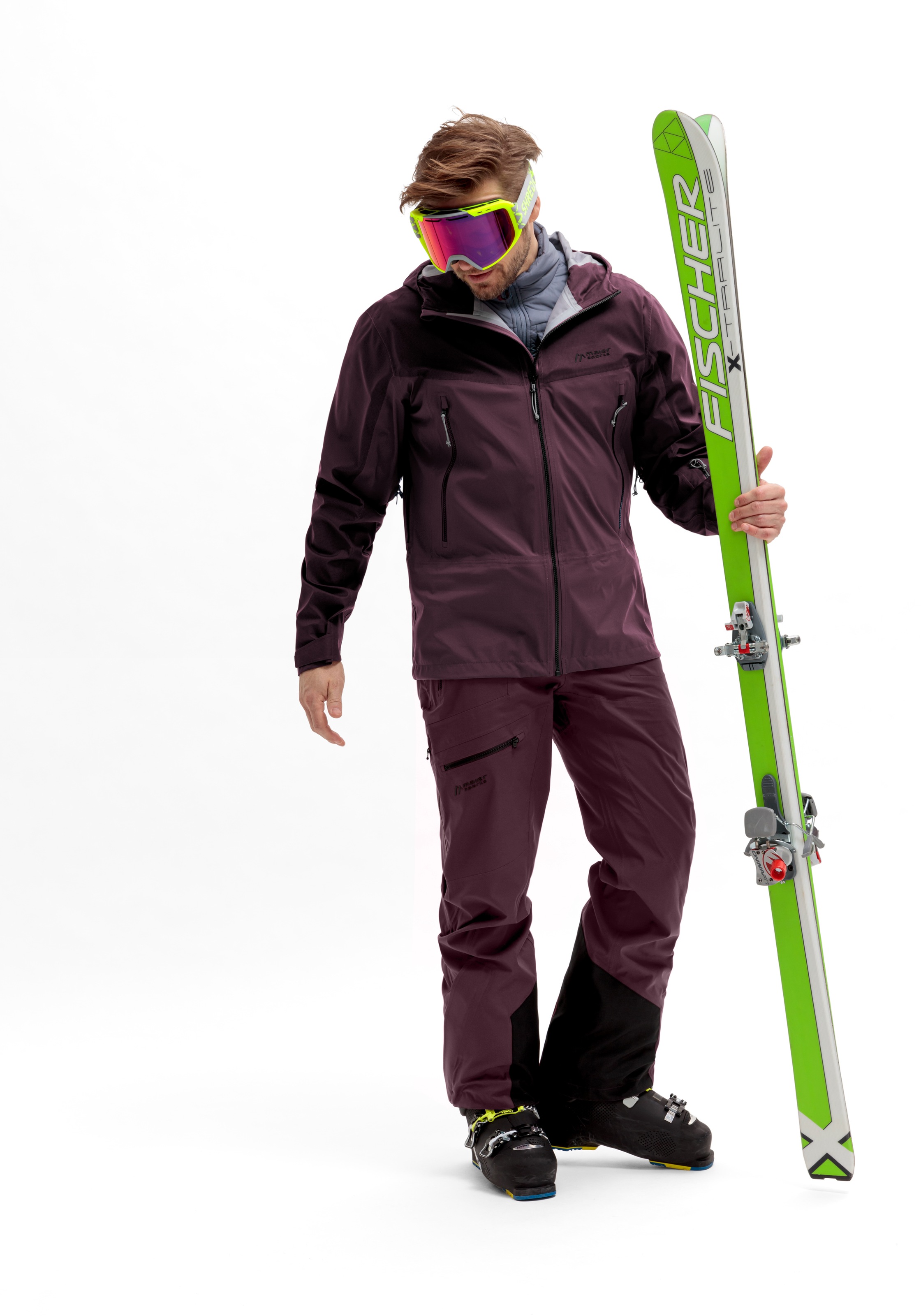 Maier Sports Skijacke »Marsicano 3lg«, Herren 3-Lagen-Jacke Winterjacke wasserdicht