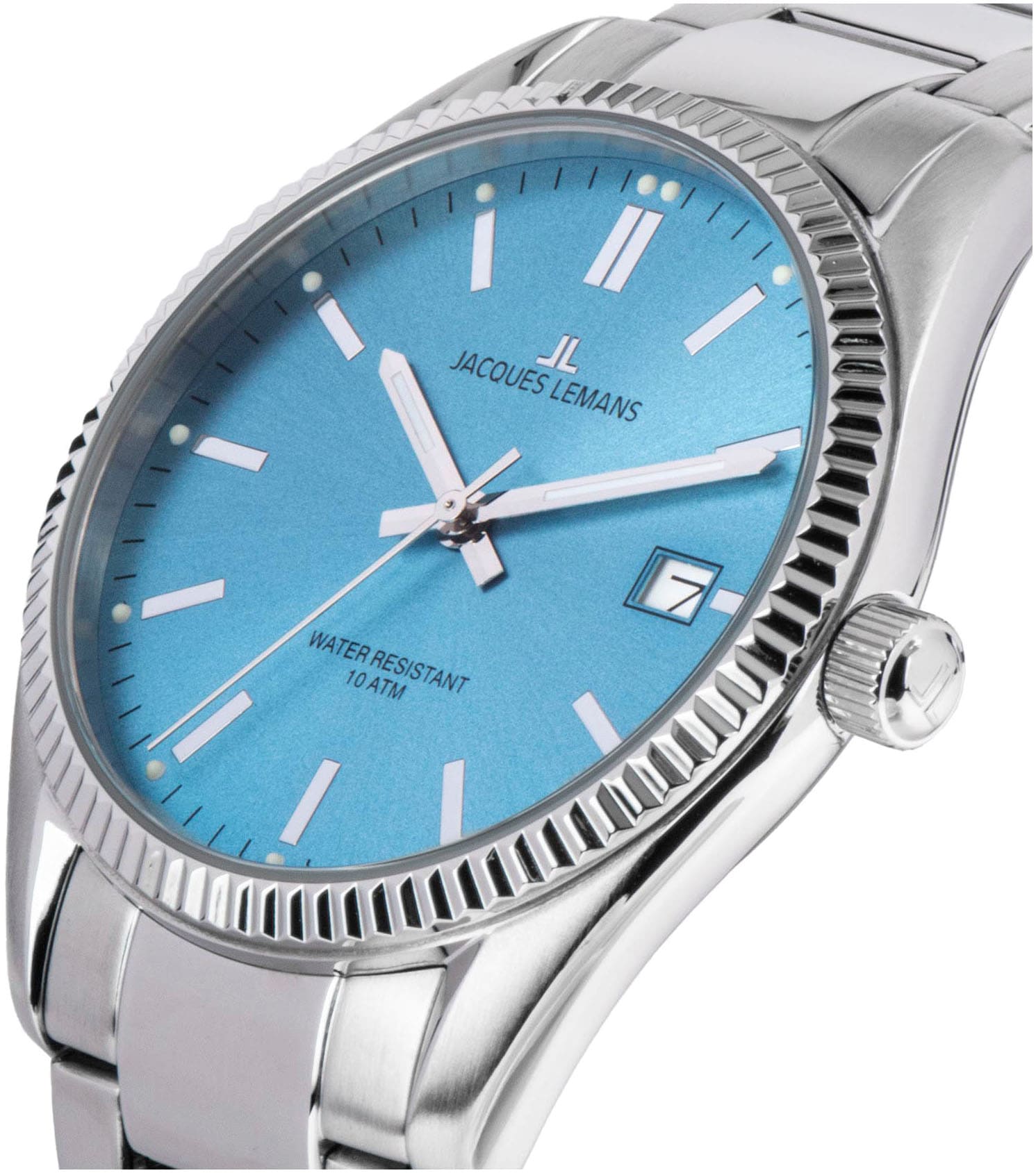 Jacques Lemans Quarzuhr »Derby«, Armbanduhr,Herrenuhr,Damenuhr,Edelstahlarmband,bis 10 bar wasserd.