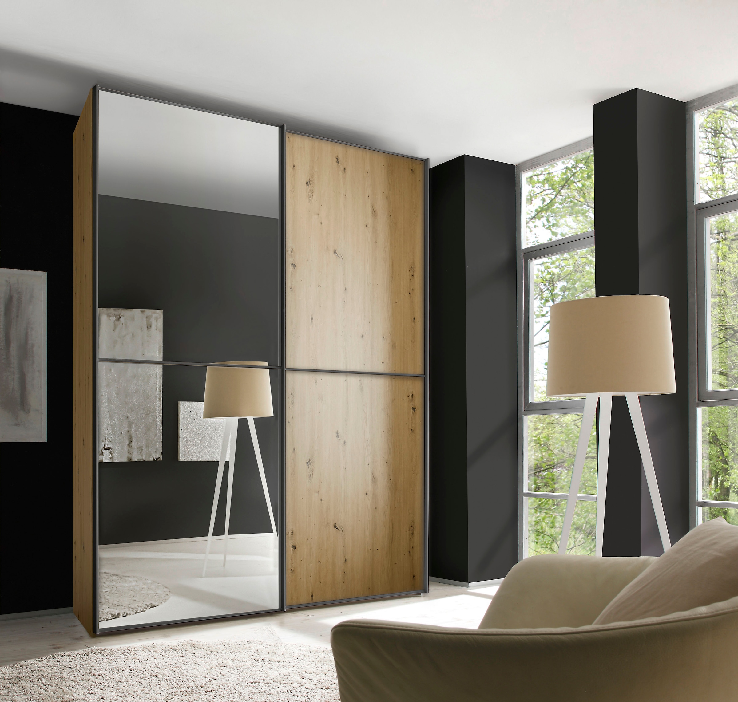 STAUD Schwebetürenschrank »Sinfonie Plus, edles Design in hochwertiger Qualität, Made in Germany« Mit vier verschiedenen Ausstattungsvarianten